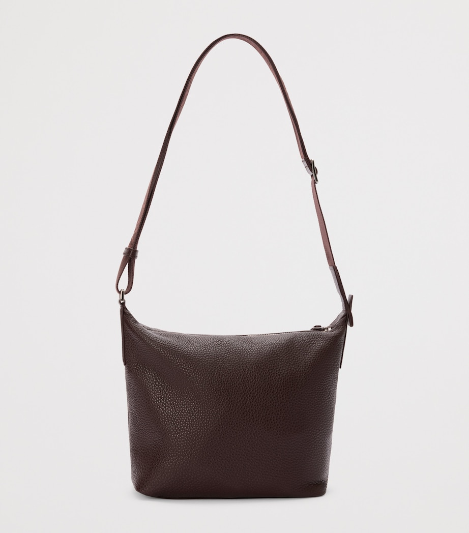 Small Leather Cubi Cross-Body Bag OXBLOOD Image 3