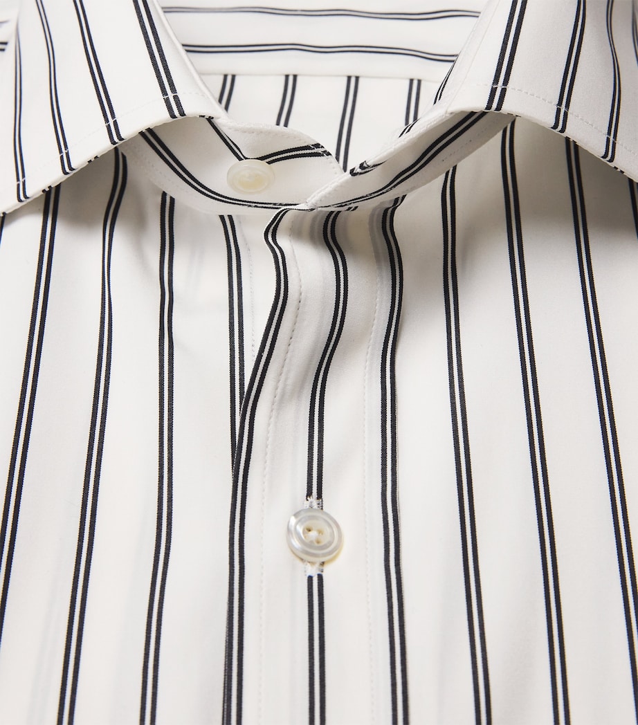 TOM FORD Mens Cotton Stripe Shirt Wnl Image 6