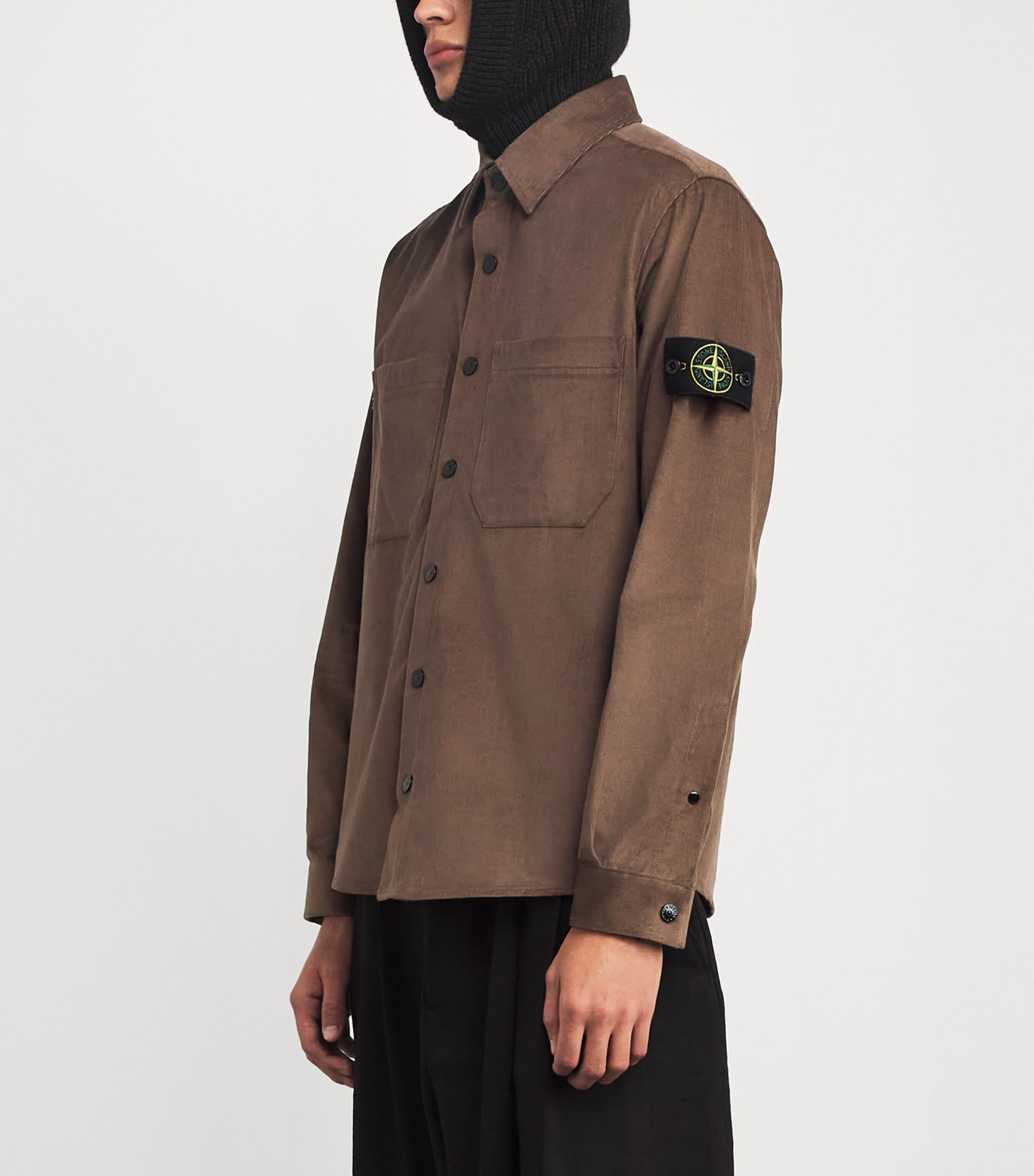 Cotton Corduroy Compass Overshirt V007C Image 3
