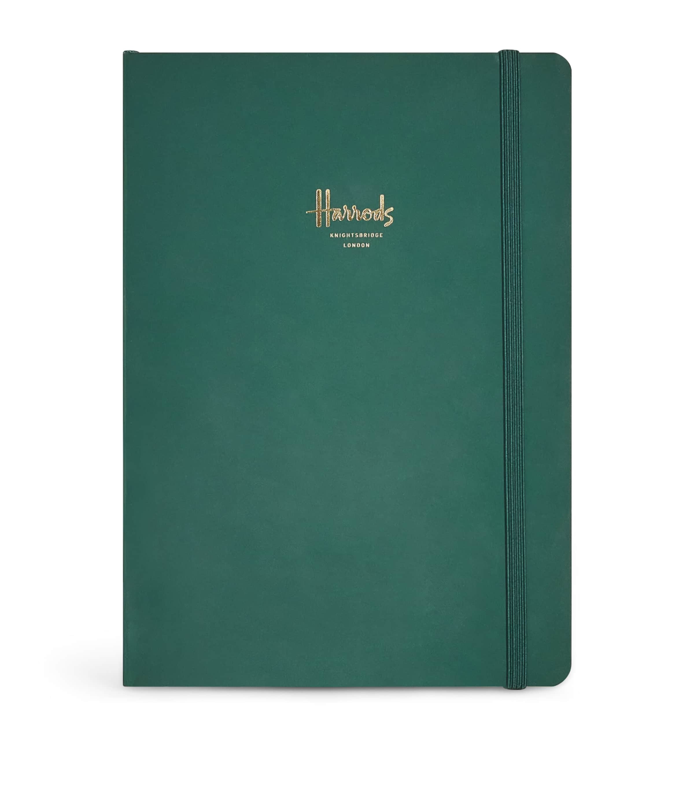 Harrods Logo A5 Notebook In Green