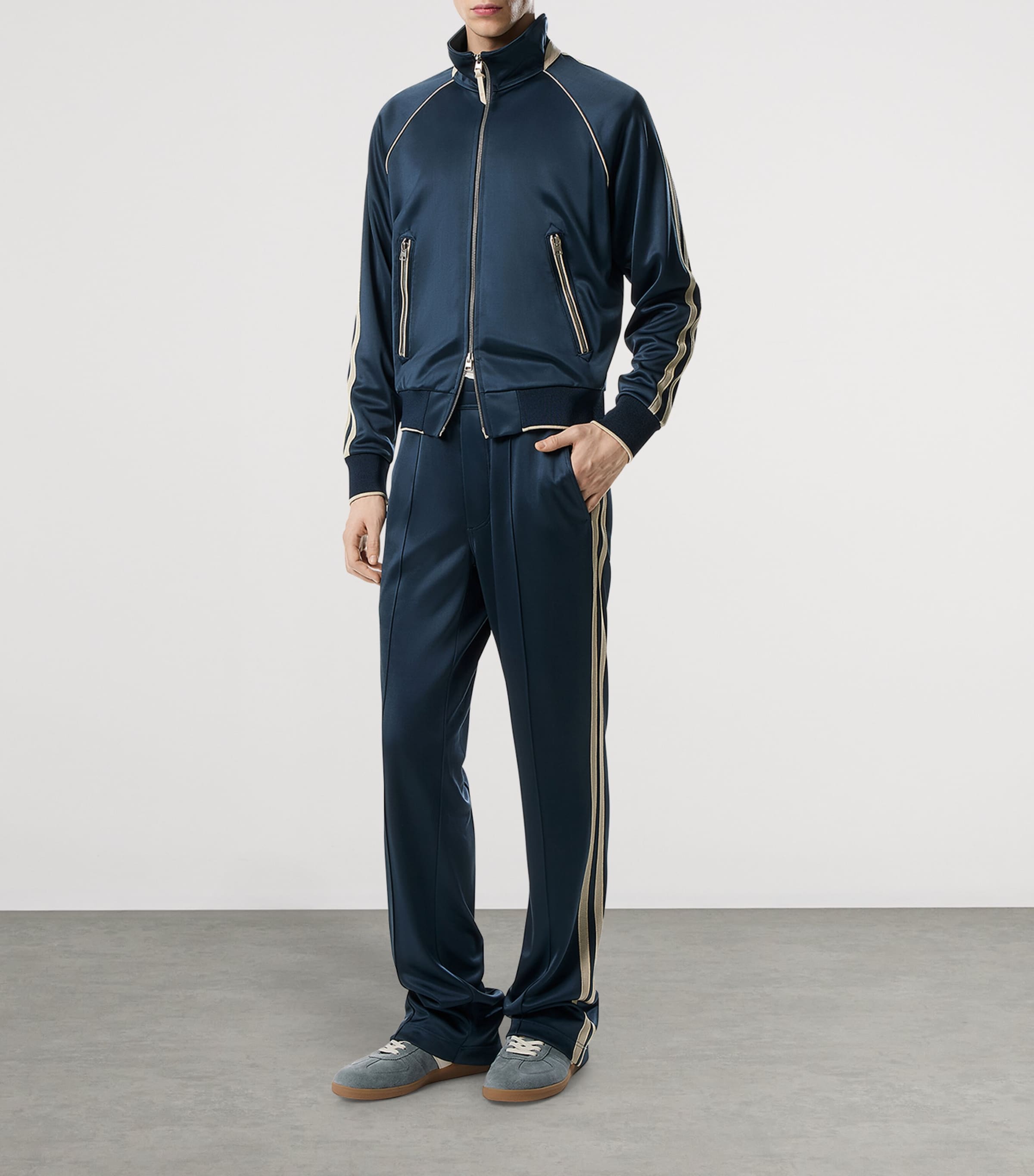 Raglan-Sleeve Track Jacket HB751 Image 2