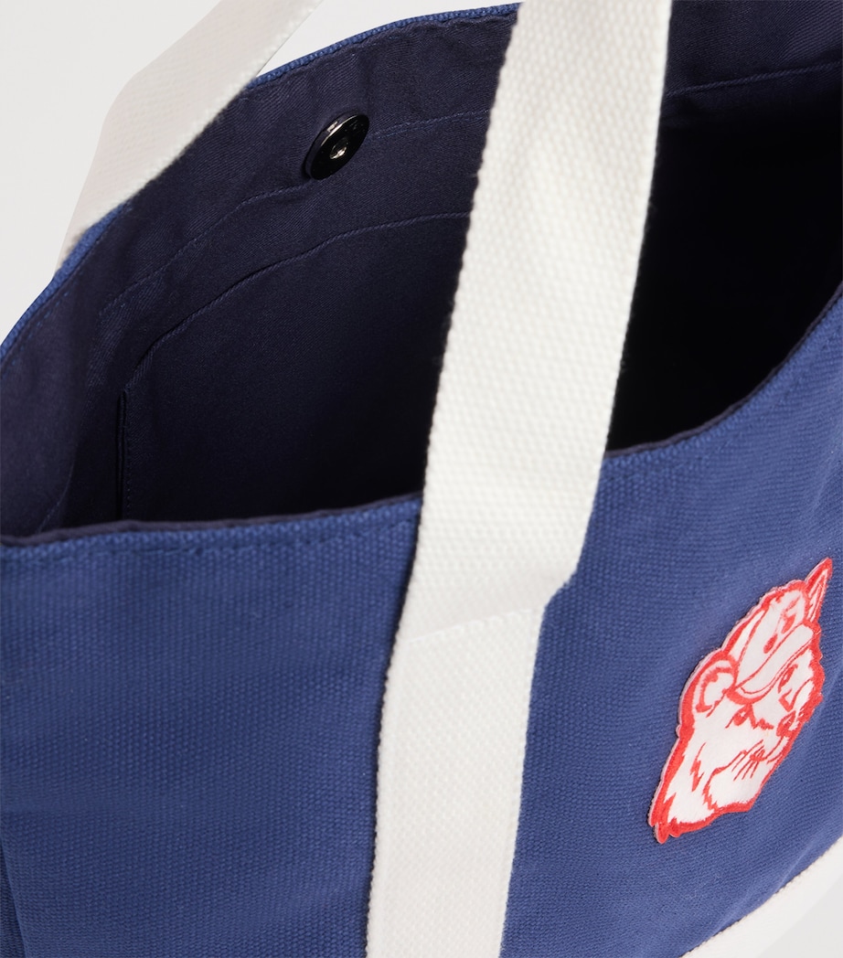 Bonpoint Cotton Tote Bag Indigo Image 3