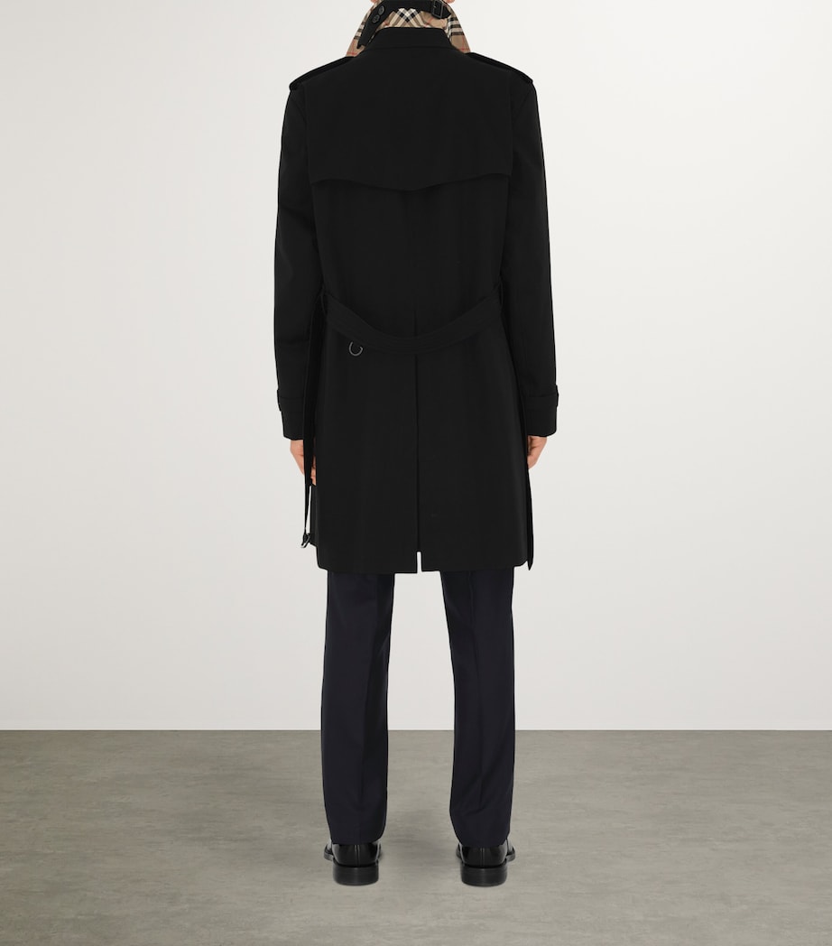 Mid-Length Kensington Heritage Trench Coat BLACK Image 3