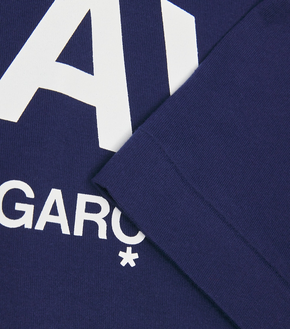 Comme Des Garçons Play Mens PLAY Logo T-Shirt Navy Image 5