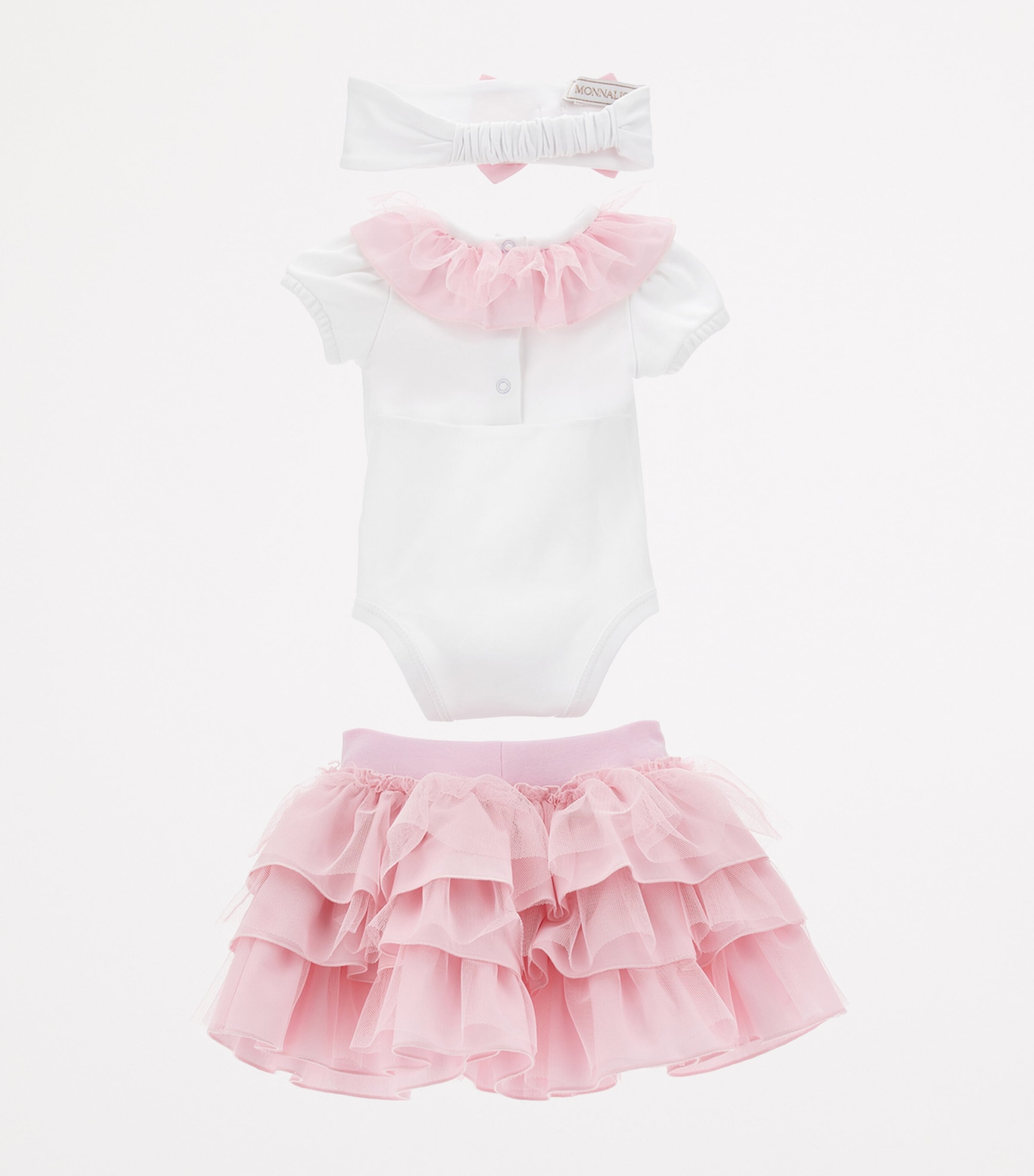 Cotton Bodysuit and Skirt Set (1-9 Months) BIANCO+ROSAFAIRYTALE Image 2