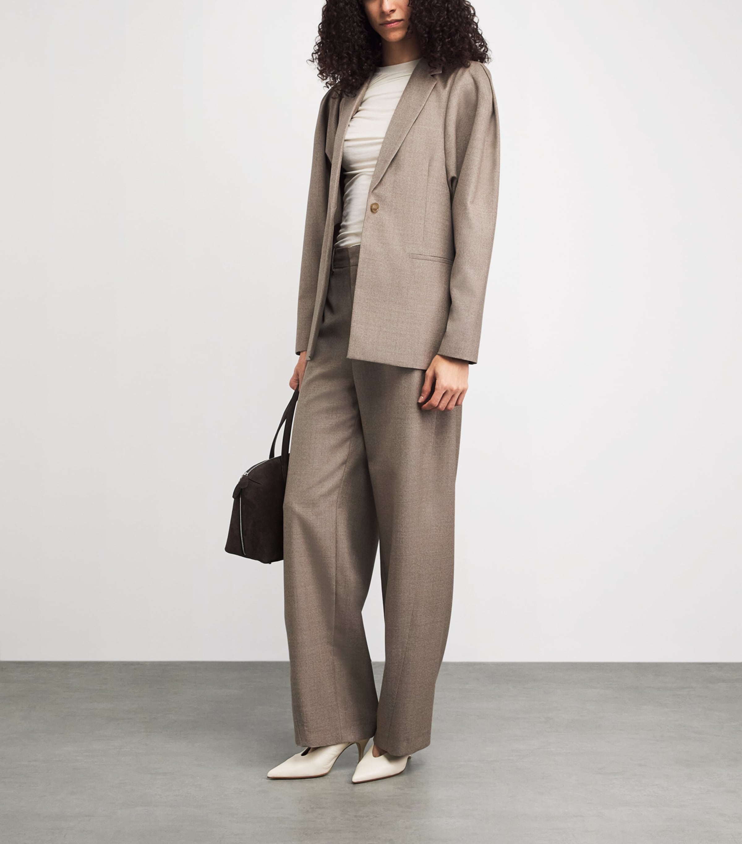 Wool Blazer 0106 DARK CAMEL Image 2