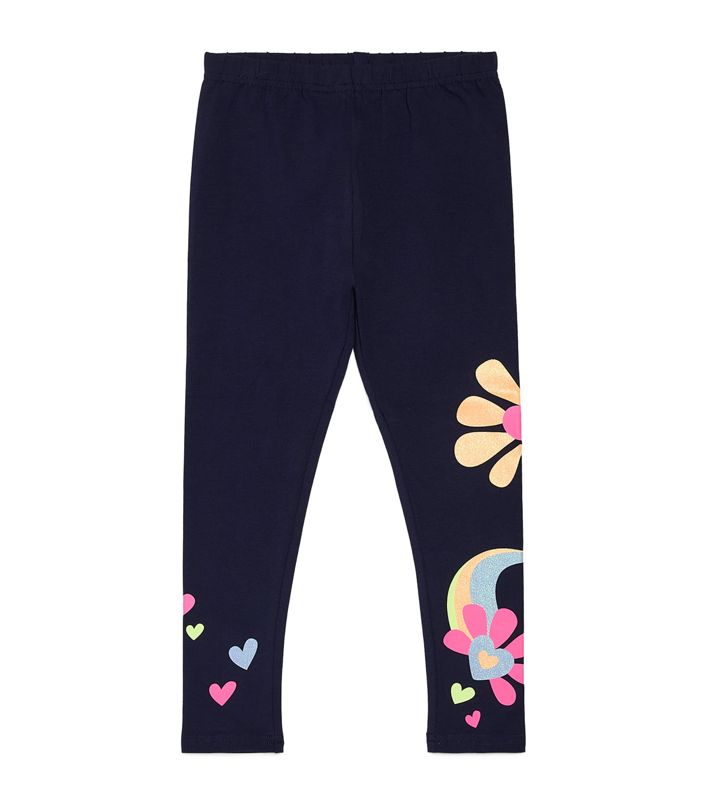 Billieblush Stretch-Cotton Printed Leggings (4-12 Years) Navy Image 1