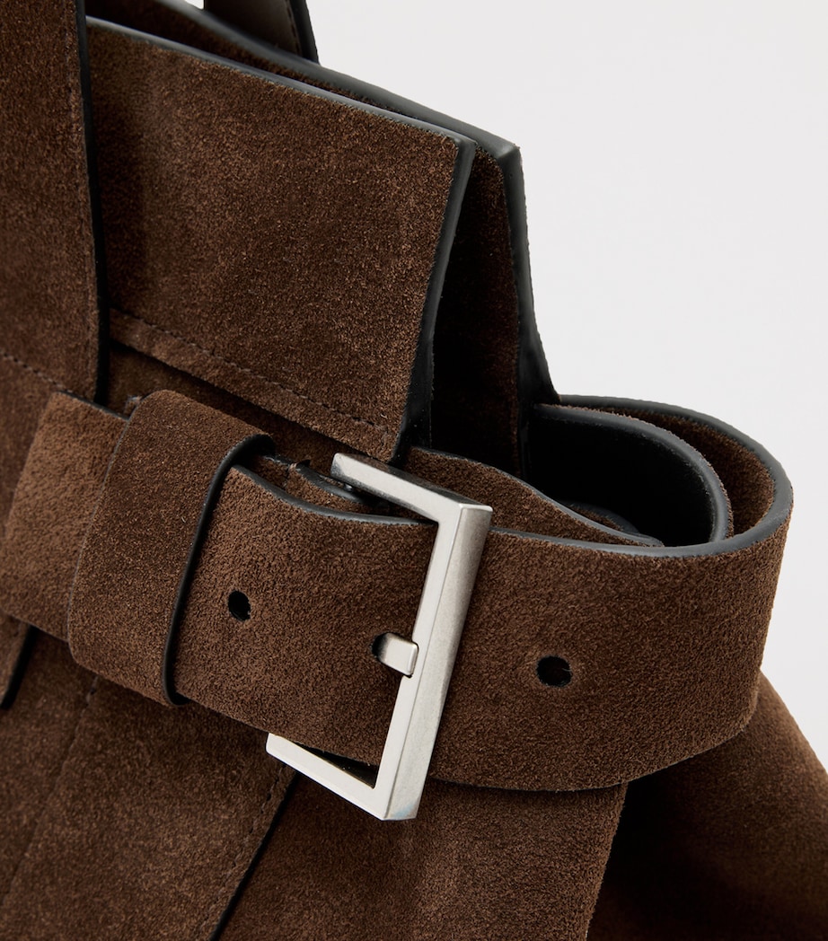 Suede Perez Shoulder Bag FANGO BROWN Image 5