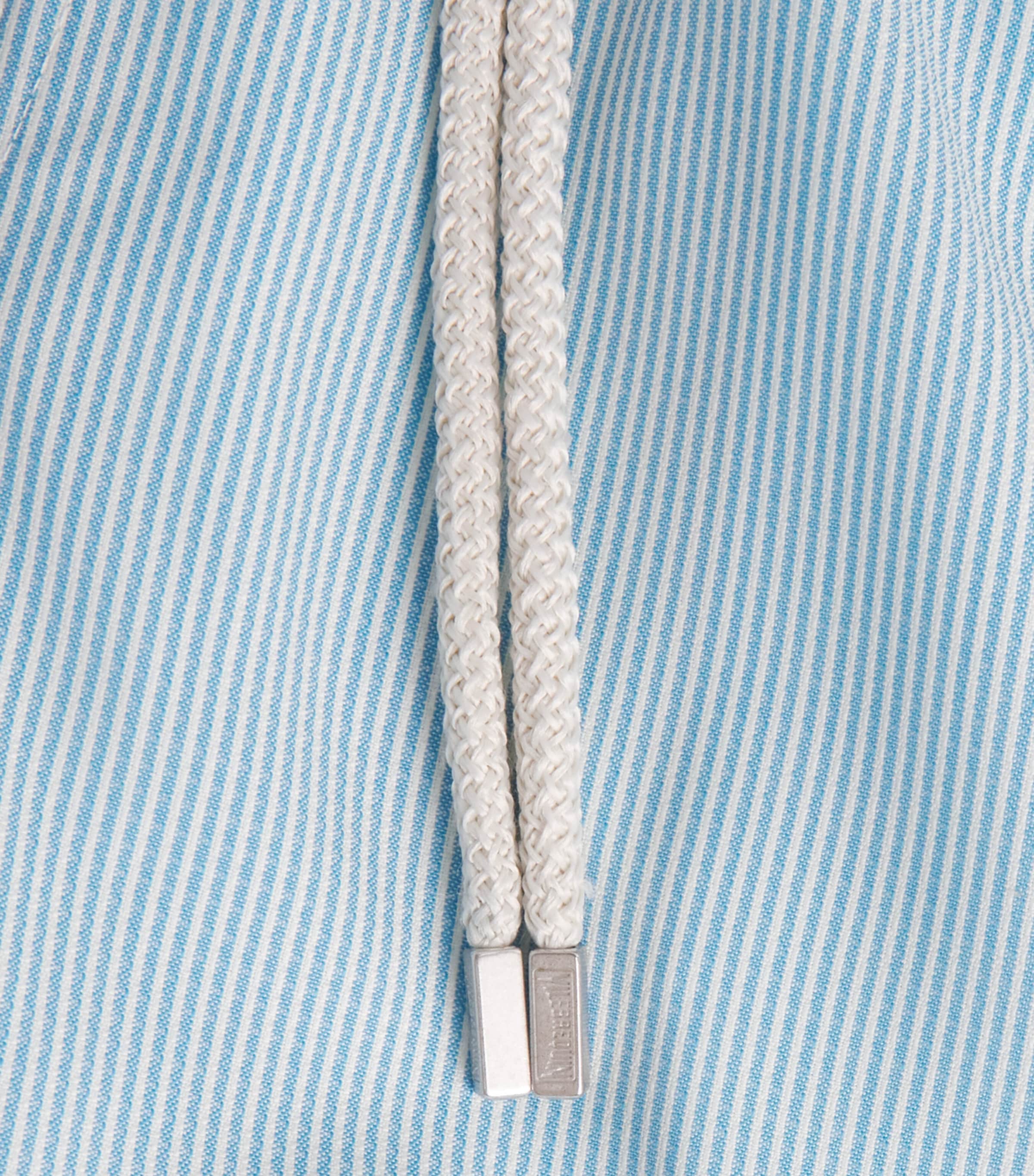 Merino Wool Stripe Moopea Swim Shorts 612-TOPAZE BLEUE Image 5