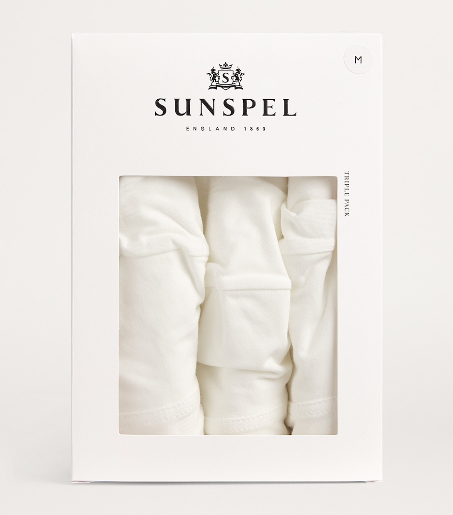 Stretch-Cotton Trunks (Pack of 3) WHAA WHITE Image 4