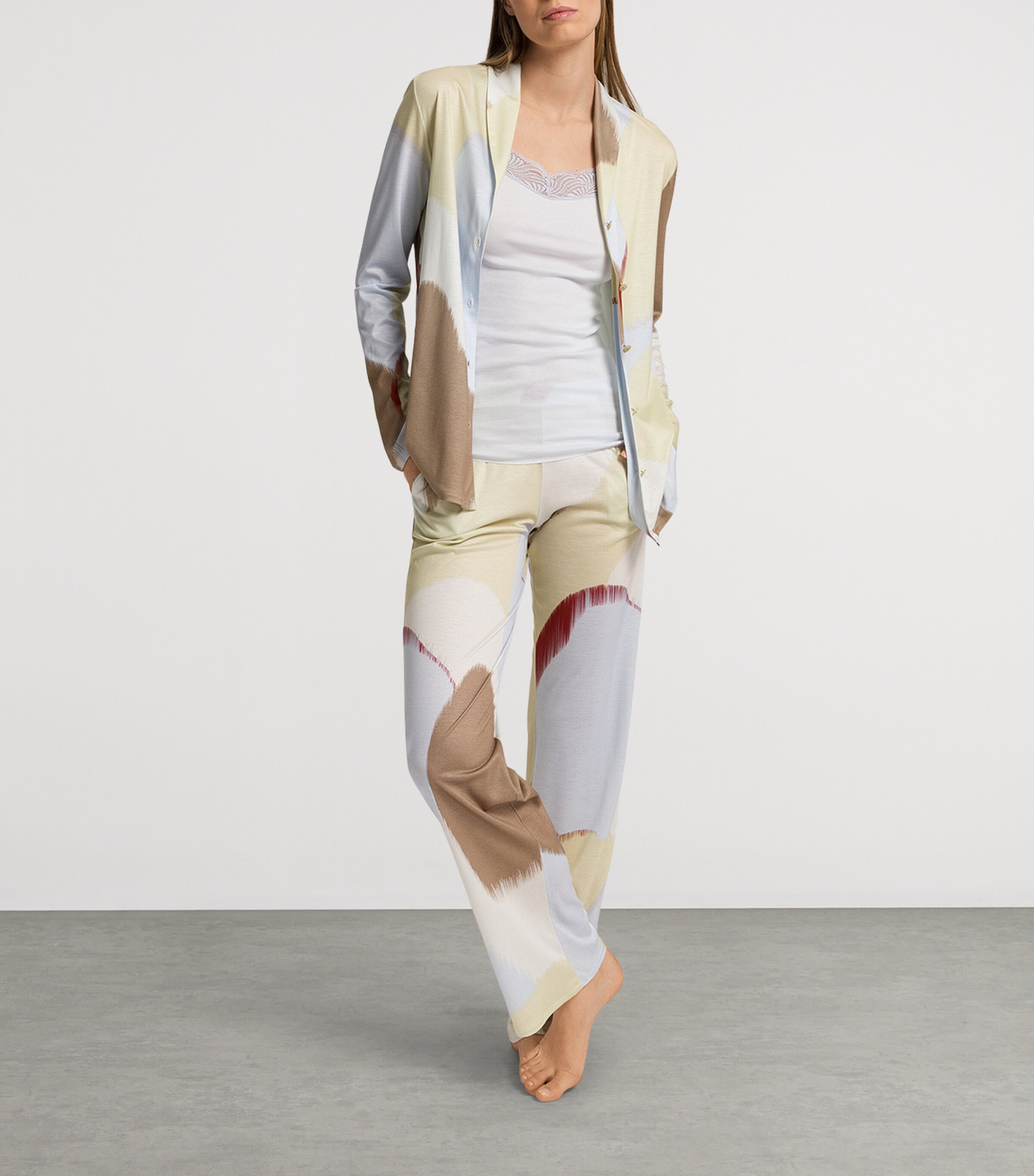 Hanro Long-Sleeve Olivia Shirt | Women Clothing | Loungewear | Lounge Bottoms | Designers | Hanro | Nightwear Hanro Long-Sleeve Olivia Shirt | Women Clothing | Loungewear | Lounge Bottoms | Designers | Hanro | Nightwear