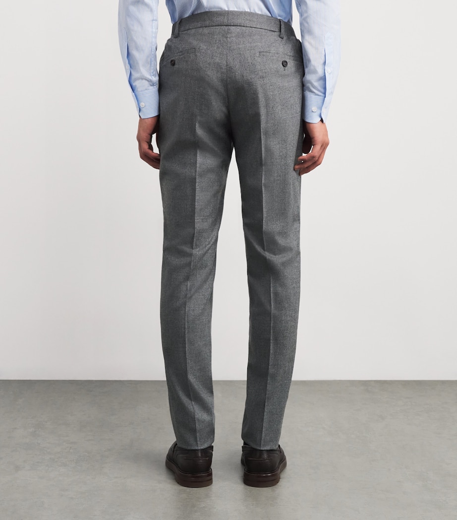 Twill Slim Trousers 26 GREY Image 4