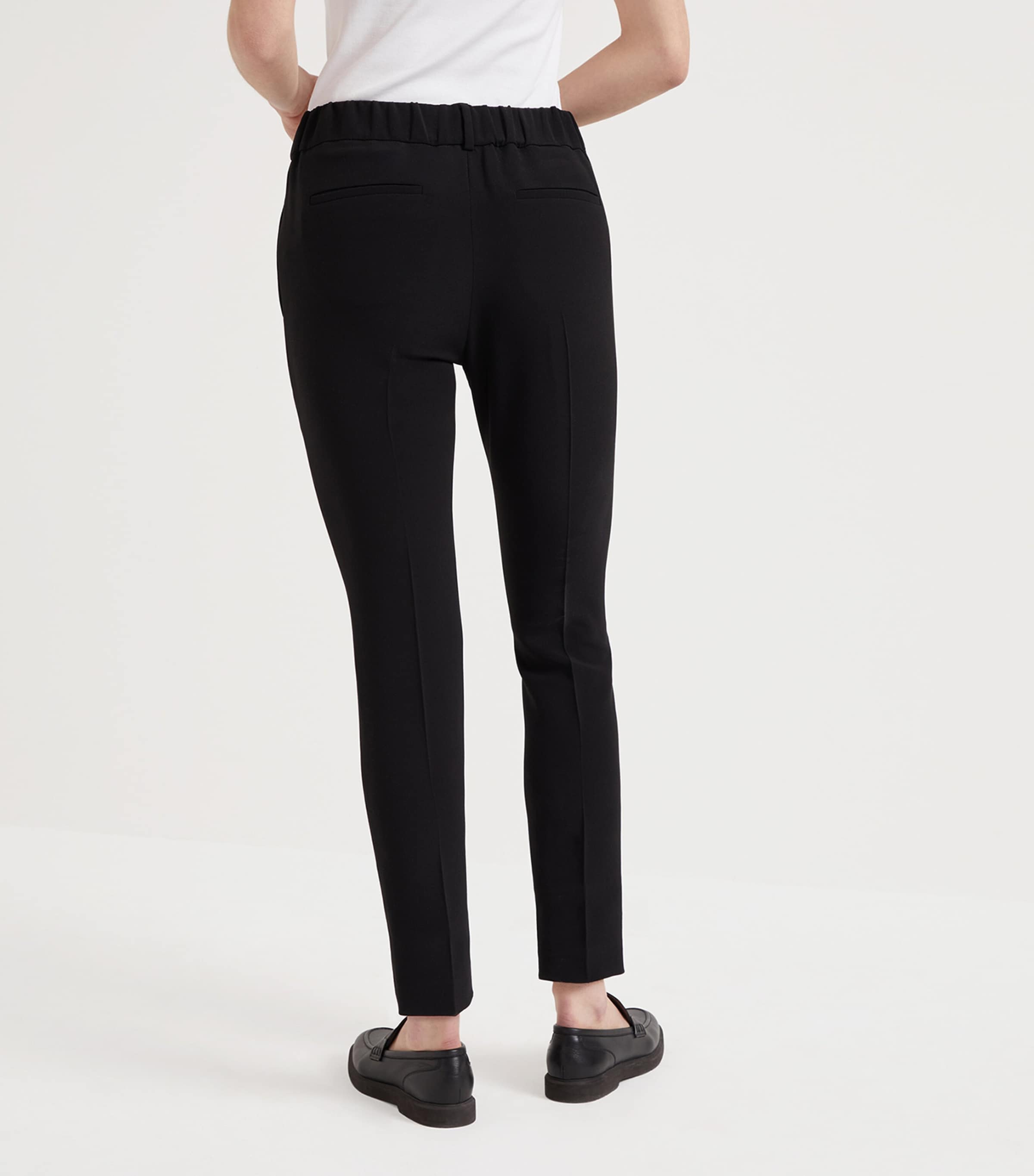 Crepe Cady Slim Trousers C101 Image 3