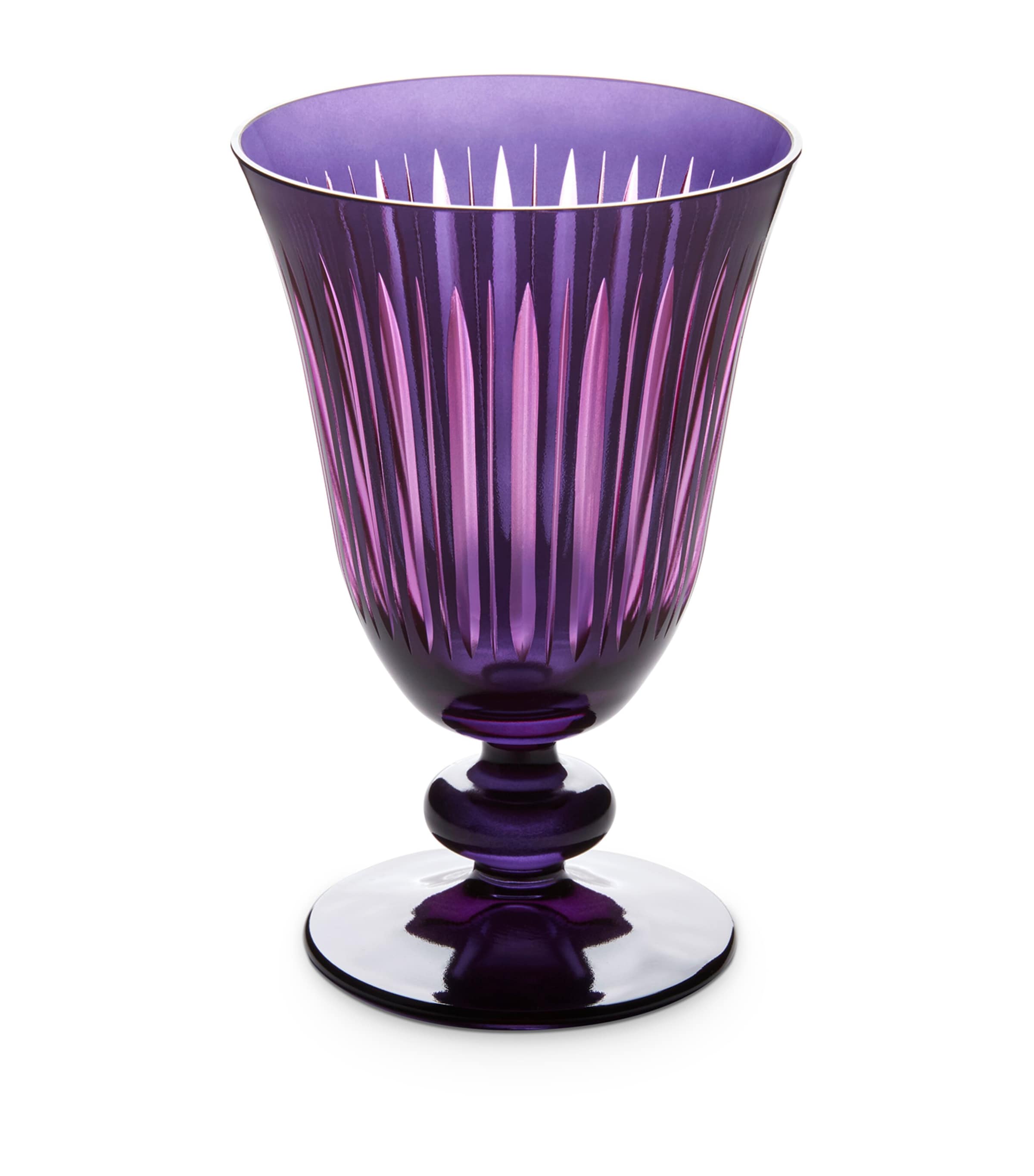 L'Objet Prism Wine Glasses (Set of 4) Purple Image 1