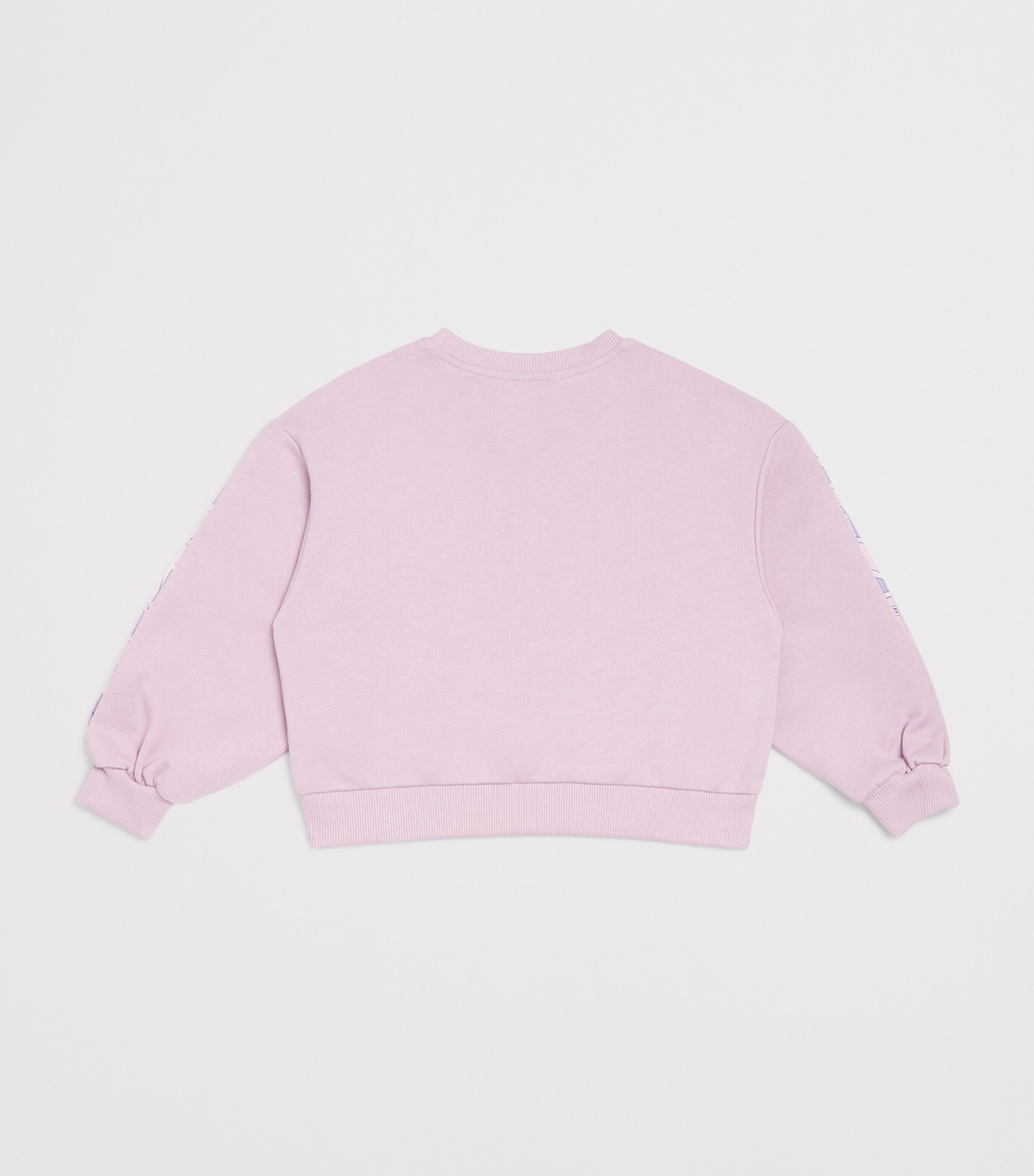 PUCCI Junior Cotton Labirinto-Trim Sweatshirt (4-14 Years) Malva Image 2
