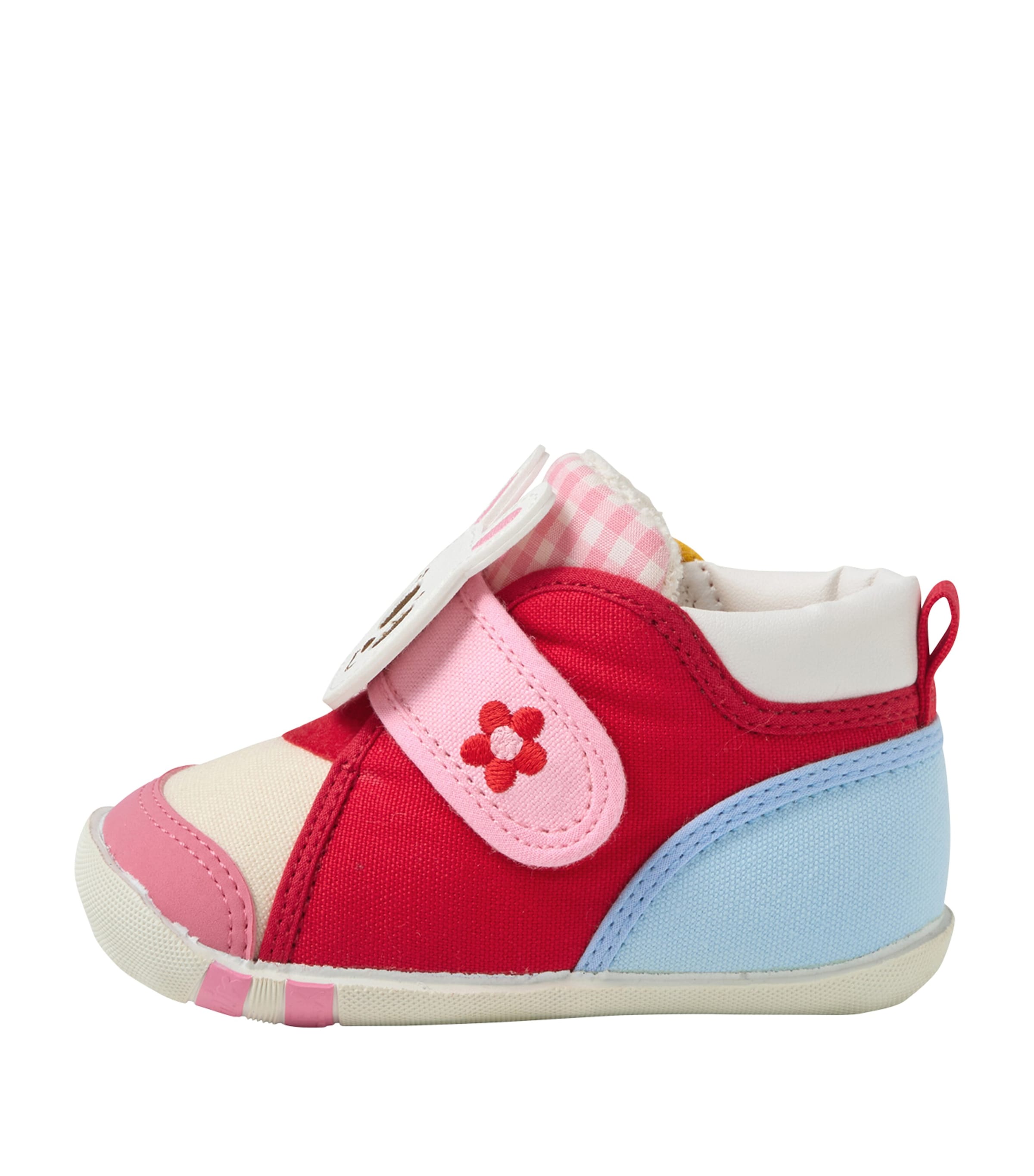 Miki House Cotton-Blend Bunny Appliqué Sneakers Image 1
