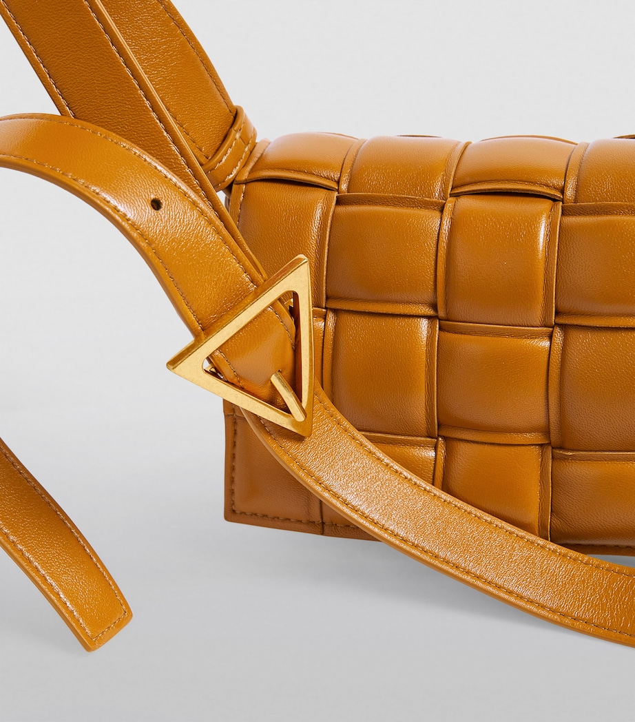 Bottega Veneta Mini Cassette Cross-Body Bag Camel Gold Image 7