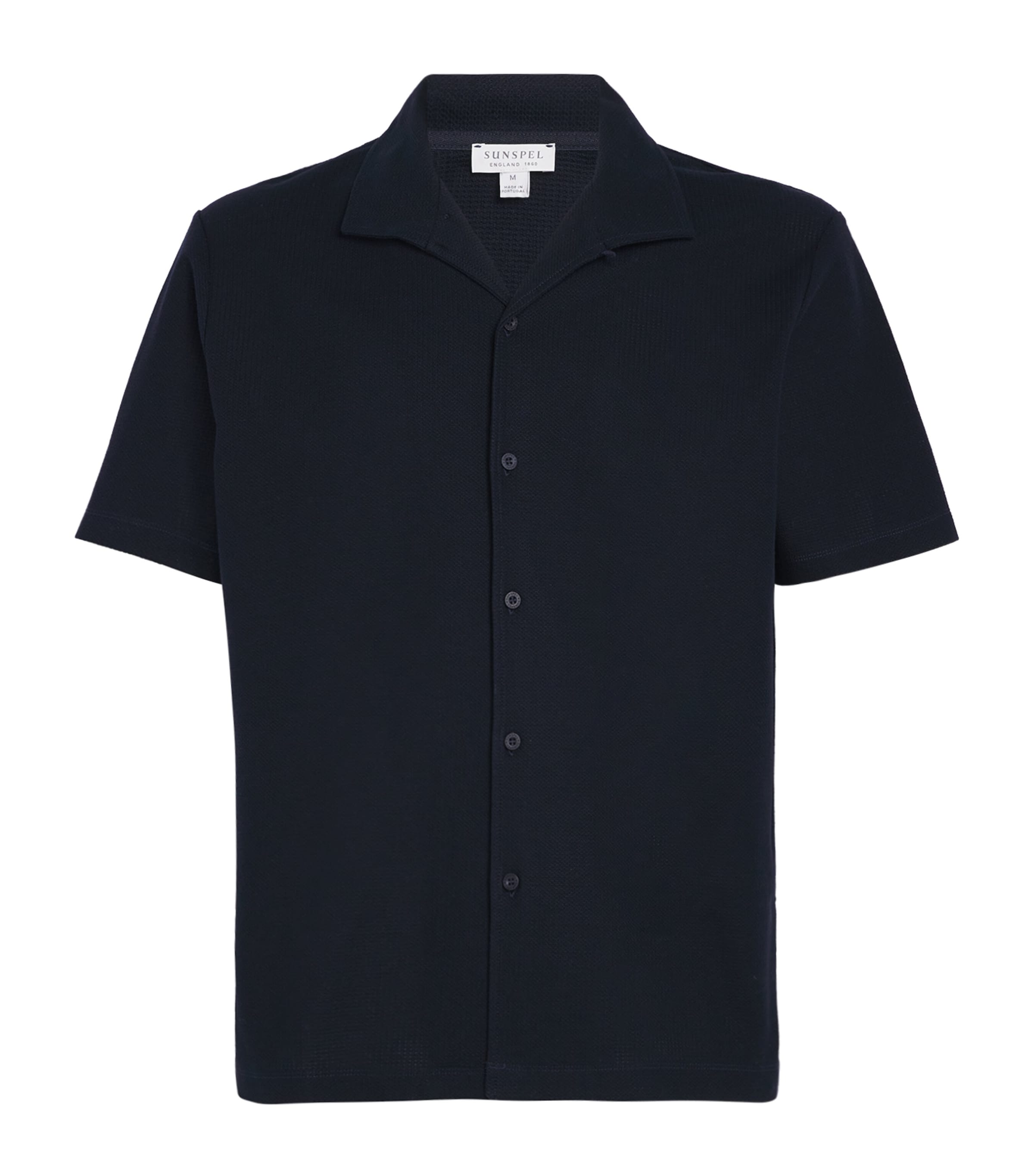 Sunspel Cotton Open Collar Polo Shirt