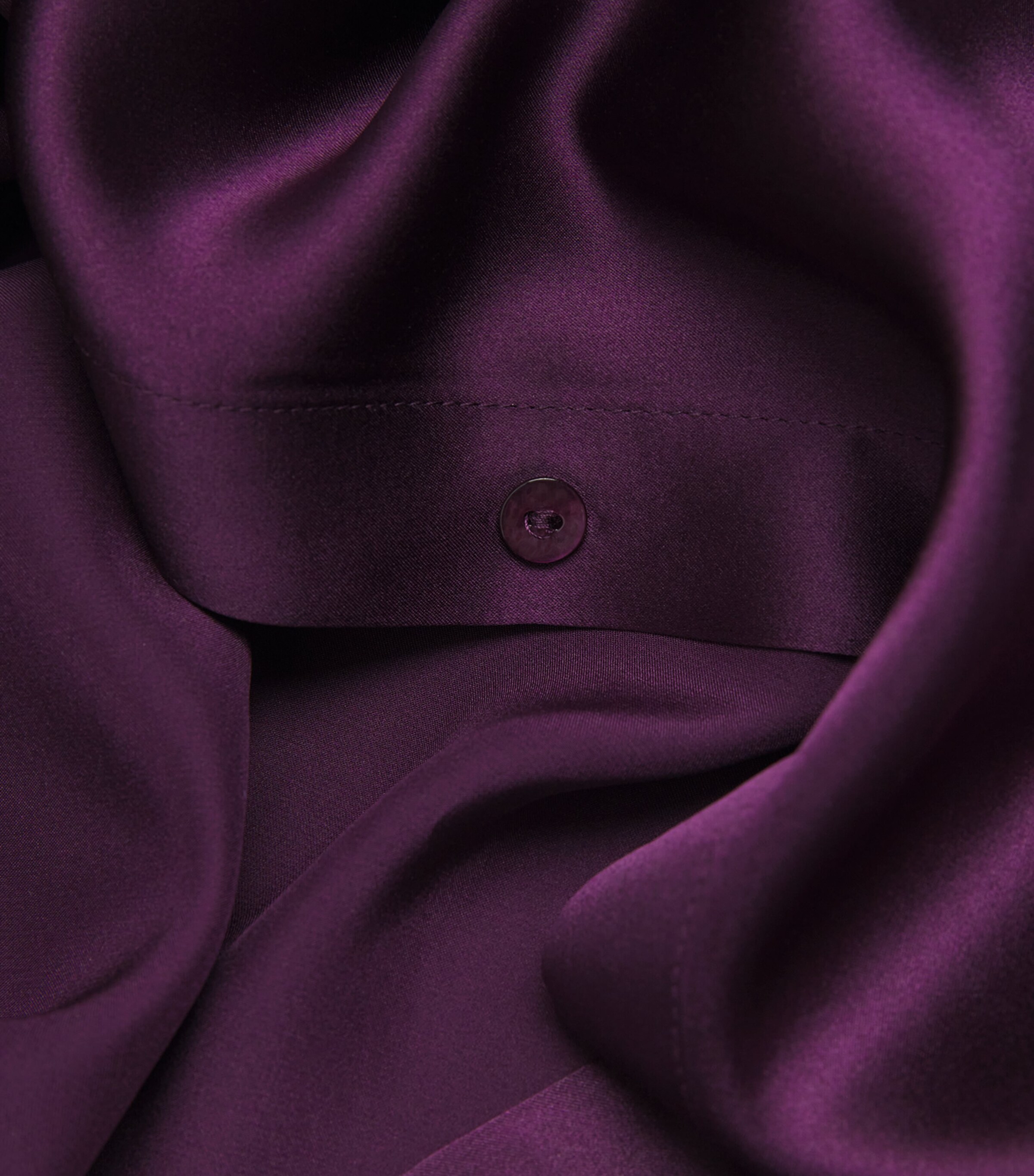 Silk Cropped-Sleeve Dani Shirt MEVT MEDIUM VIOLET Image 5