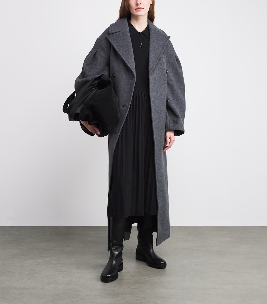 Knitted Midi Dress BLACK Image 2