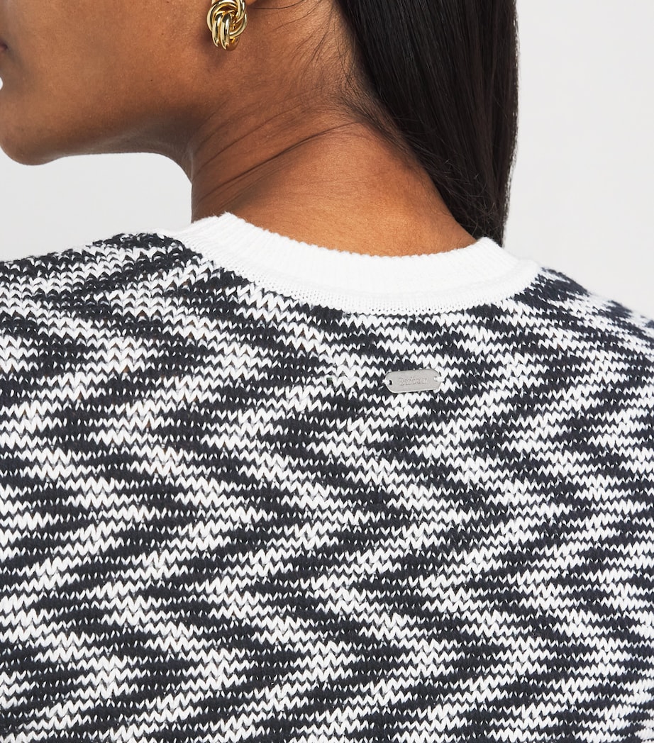 Knitted Olivia Midi Dress CLOUD/NAVY Image 6