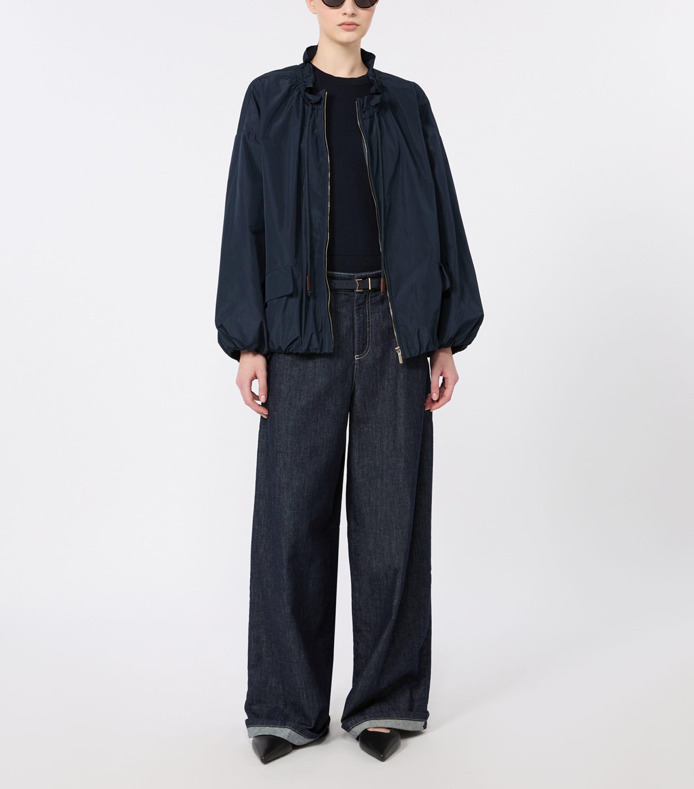Max Mara Womens High-Waist Wide-Leg Jeans Ultramarine Image 2