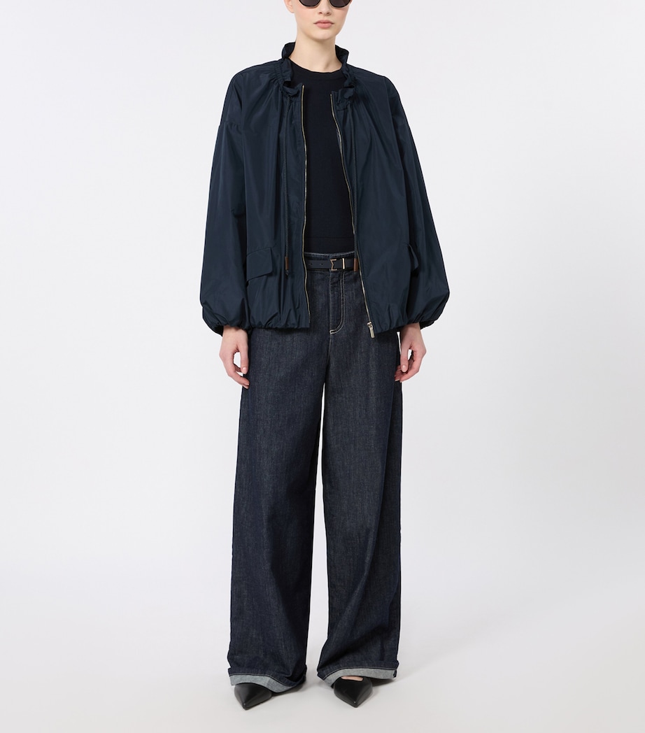Max Mara Womens High-Waist Wide-Leg Jeans Ultramarine Image 2