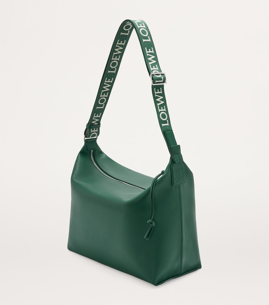 Leather Cubi Shoulder Bag EVERGREEN Image 2