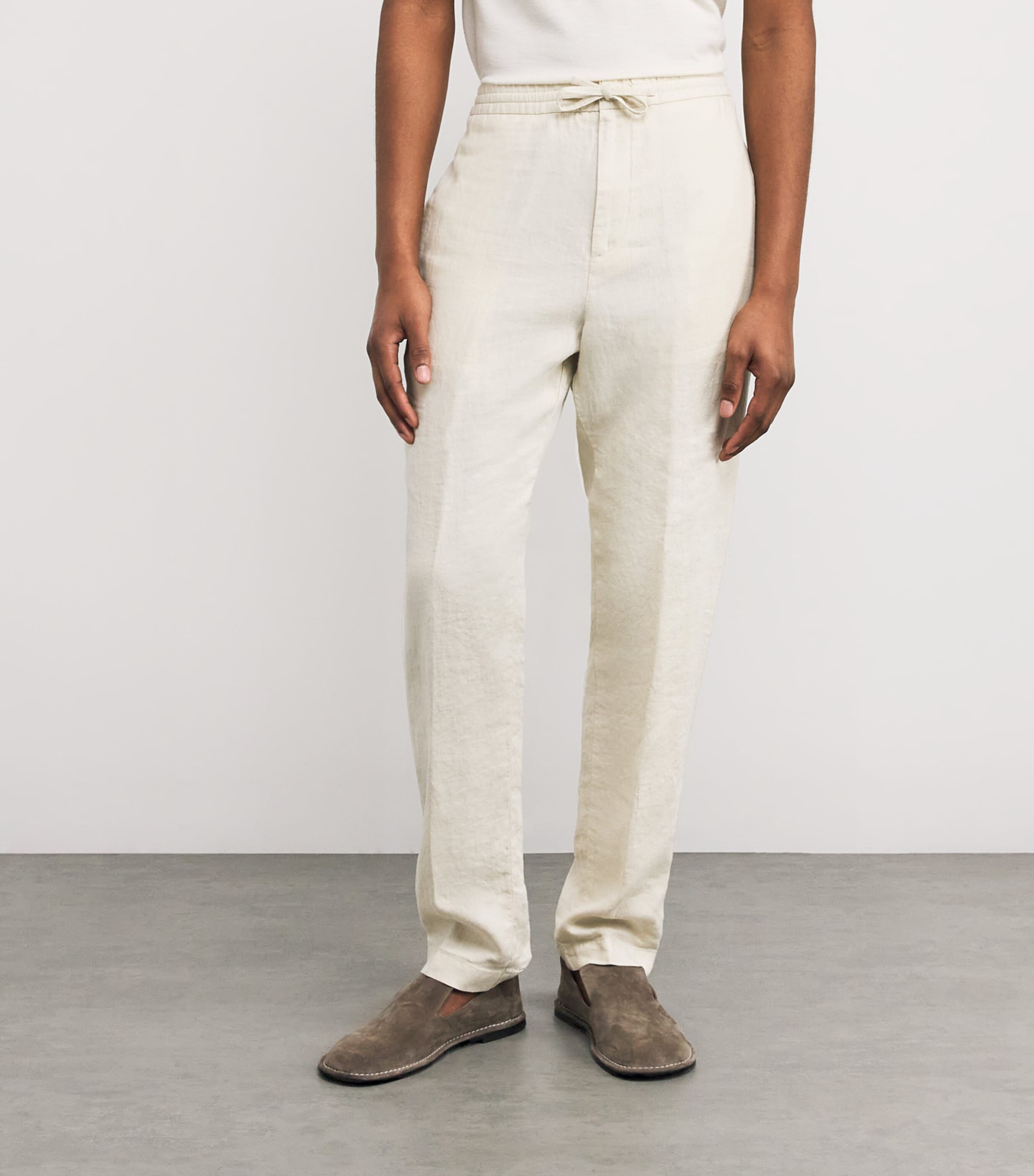 Linen Drawstring Trousers 1 Image 3