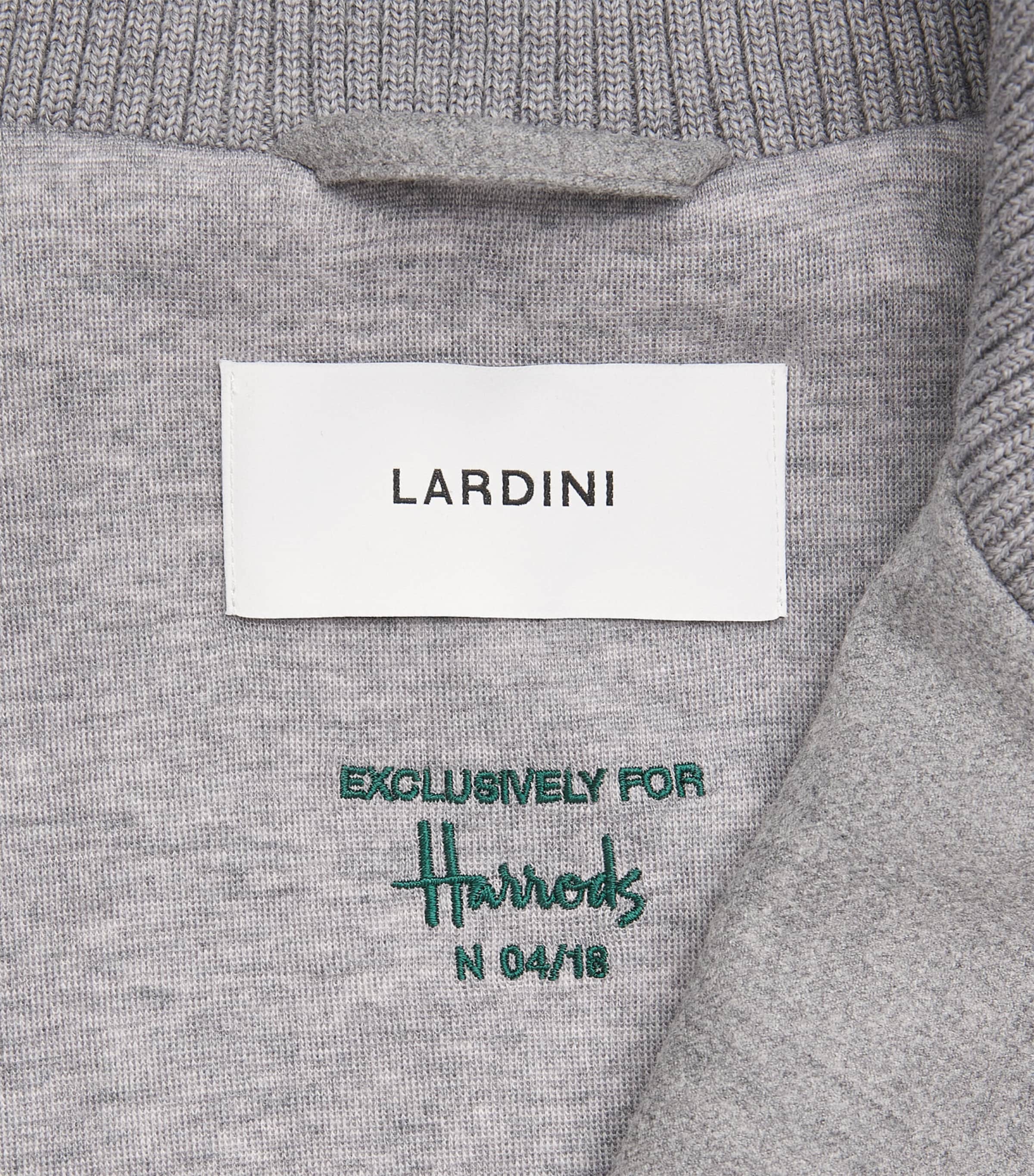 Lardini Mens Stretch-Virgin Wool Jacket Grey Image 6