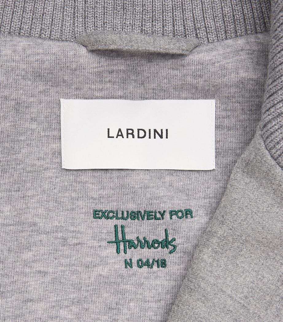 Lardini Mens Stretch-Virgin Wool Jacket Grey Image 6