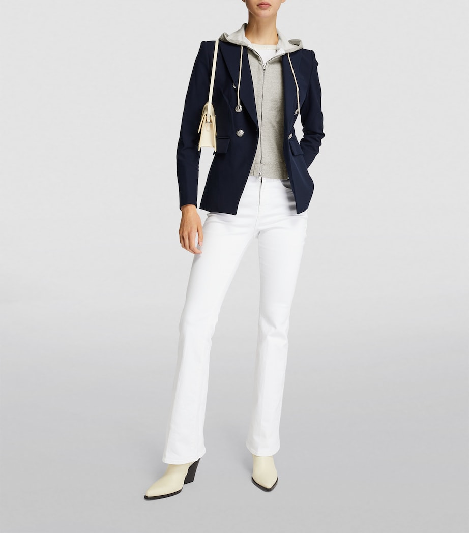 Zip-Up Hooded Dickey HEATHER GREY Image 2