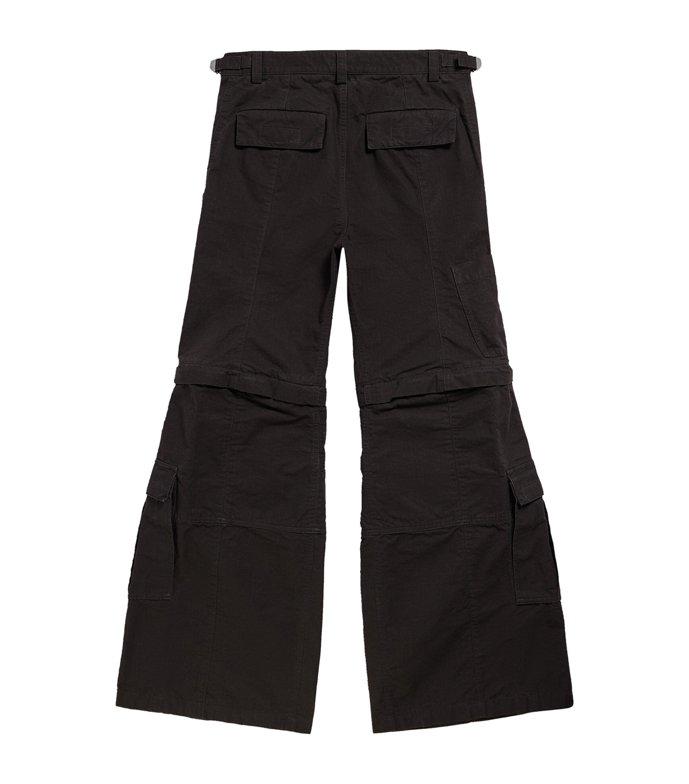 Balenciaga Black Flared Cargo Trousers | Harrods US