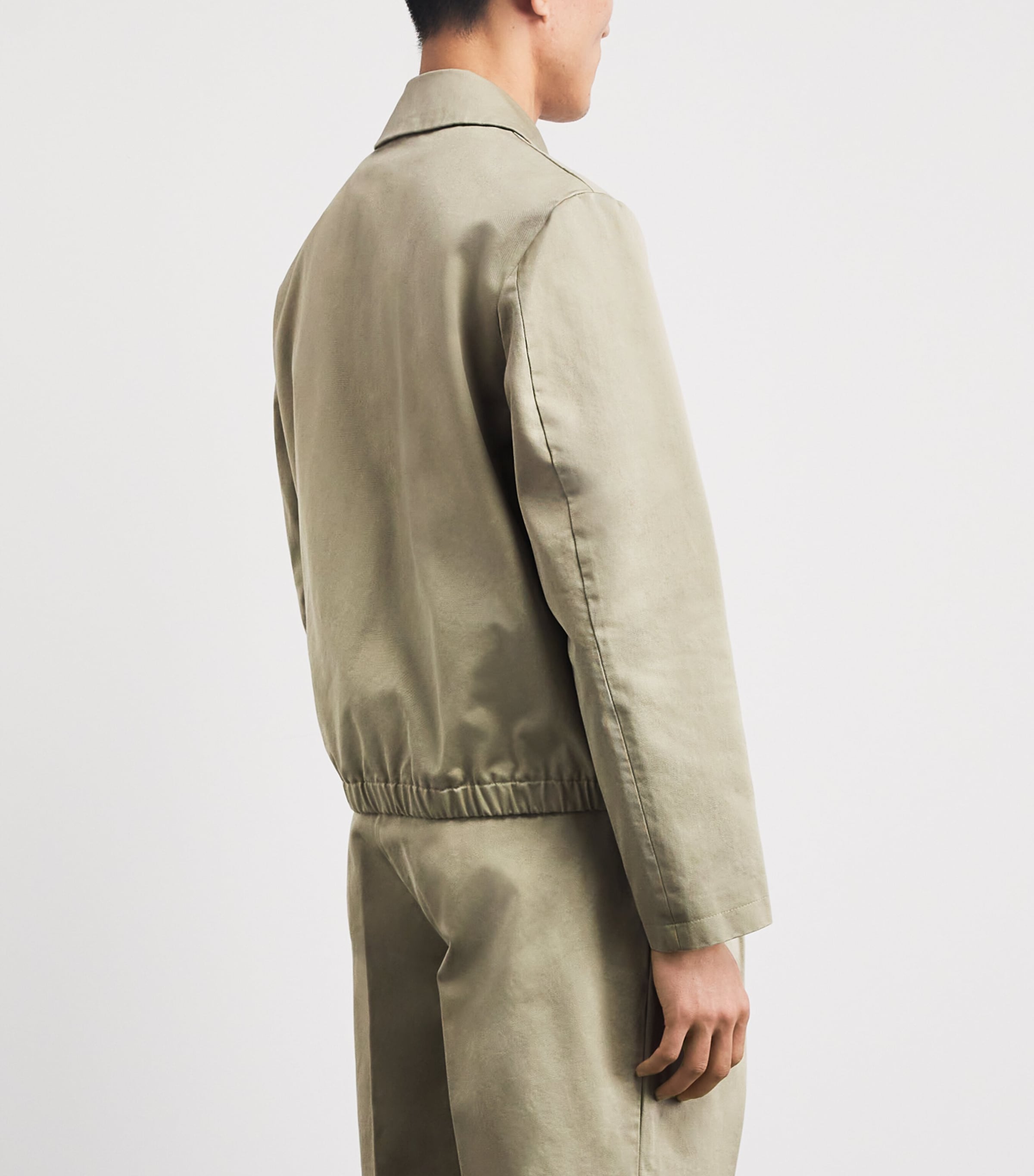 Cotton Collar Bomber Jacket 385SALVIA Image 5