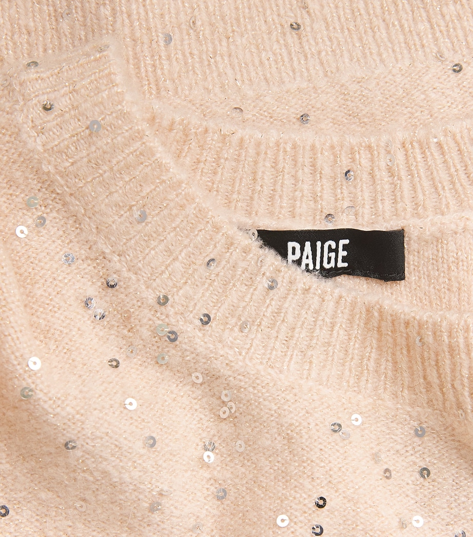 Sequin Gladiolus Sweater SOFT PINK Image 5