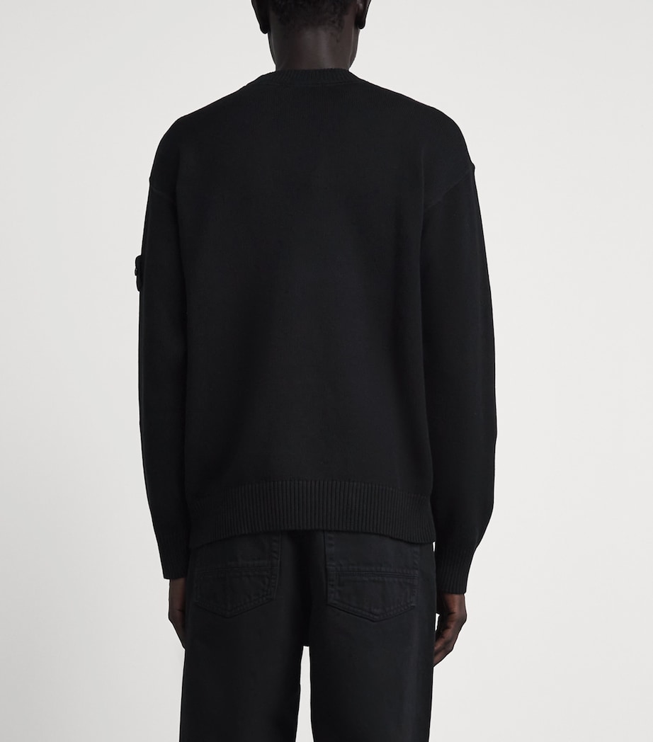 Stone Island Mens Cotton-Cashmere Ghost Sweater Image 5