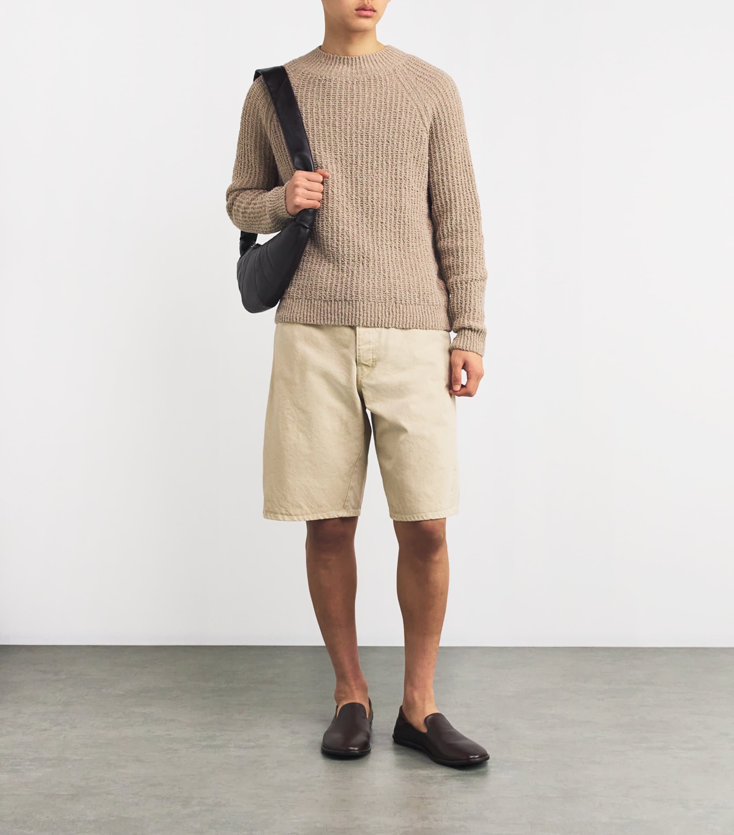Sunflower Mens Organic Cotton-Blend Hendrix Sweater Beige Image 2