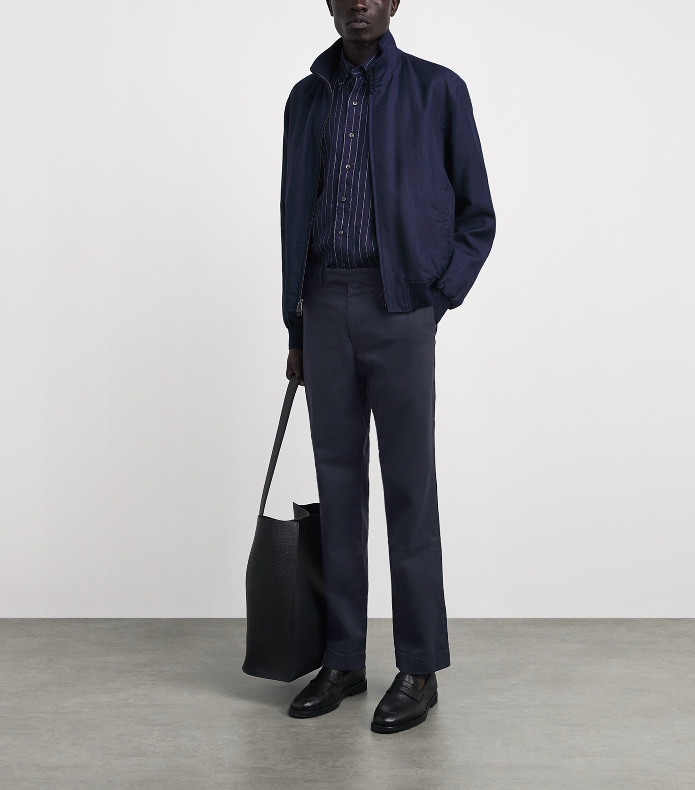 Polo Ralph Lauren Mens Stretch-Cotton Straight Chinos Navy Image 2