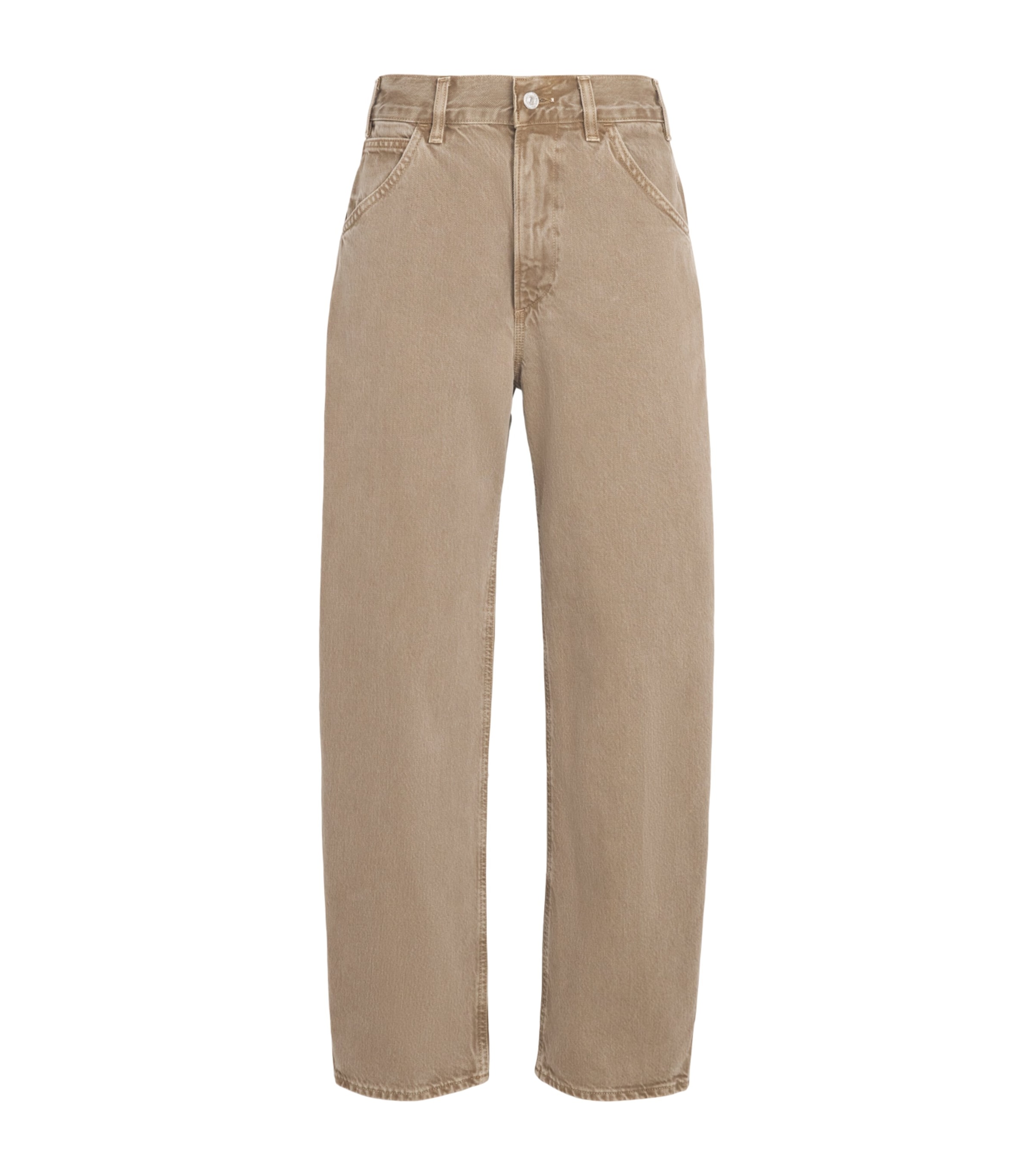 Citizens of Humanity Womens Miro Deck Relaxed Jeans Cocoa (grey Brown) Image 1