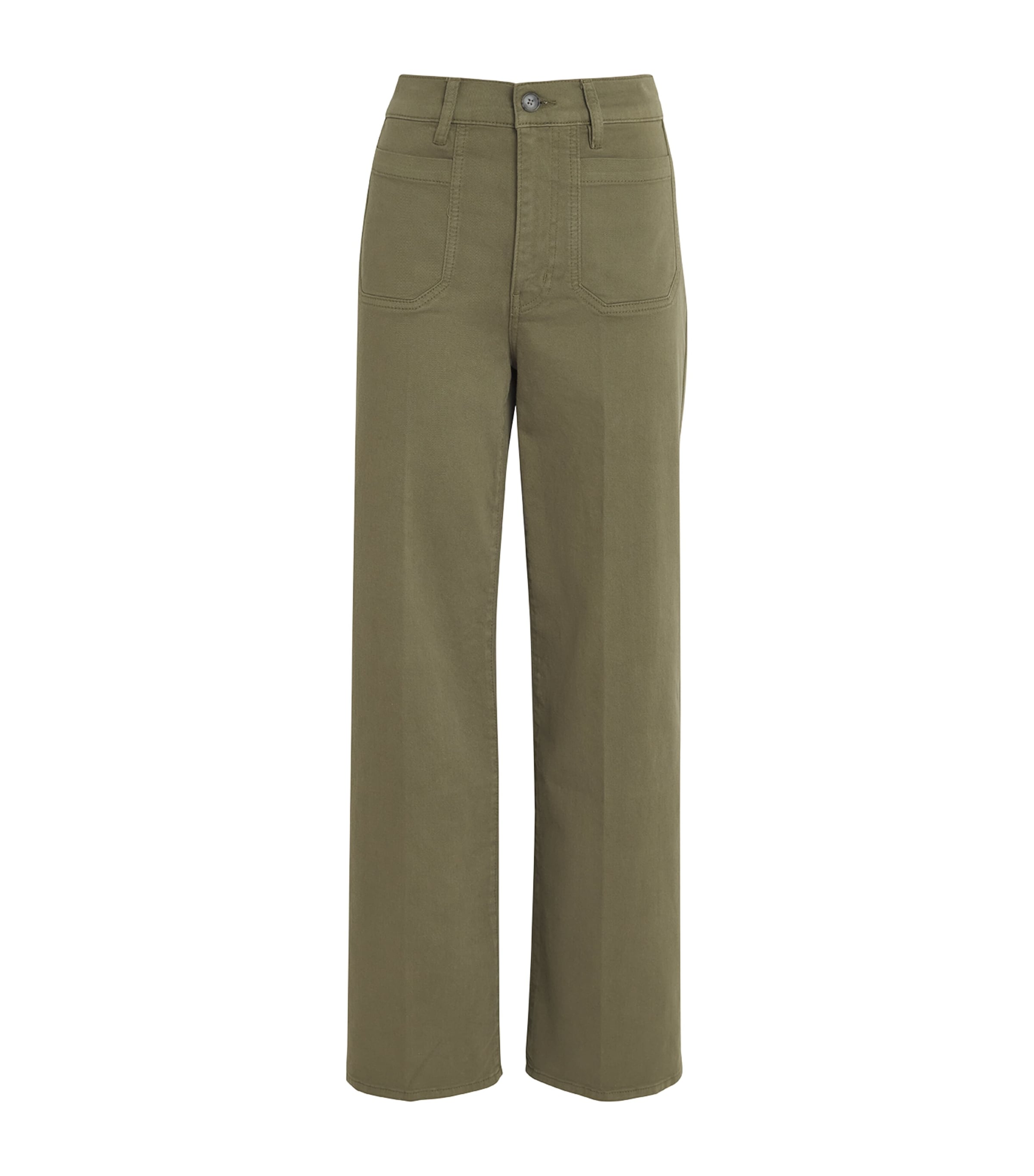 Frame Le Slim Palazzo Bootcut Jeans In Green
