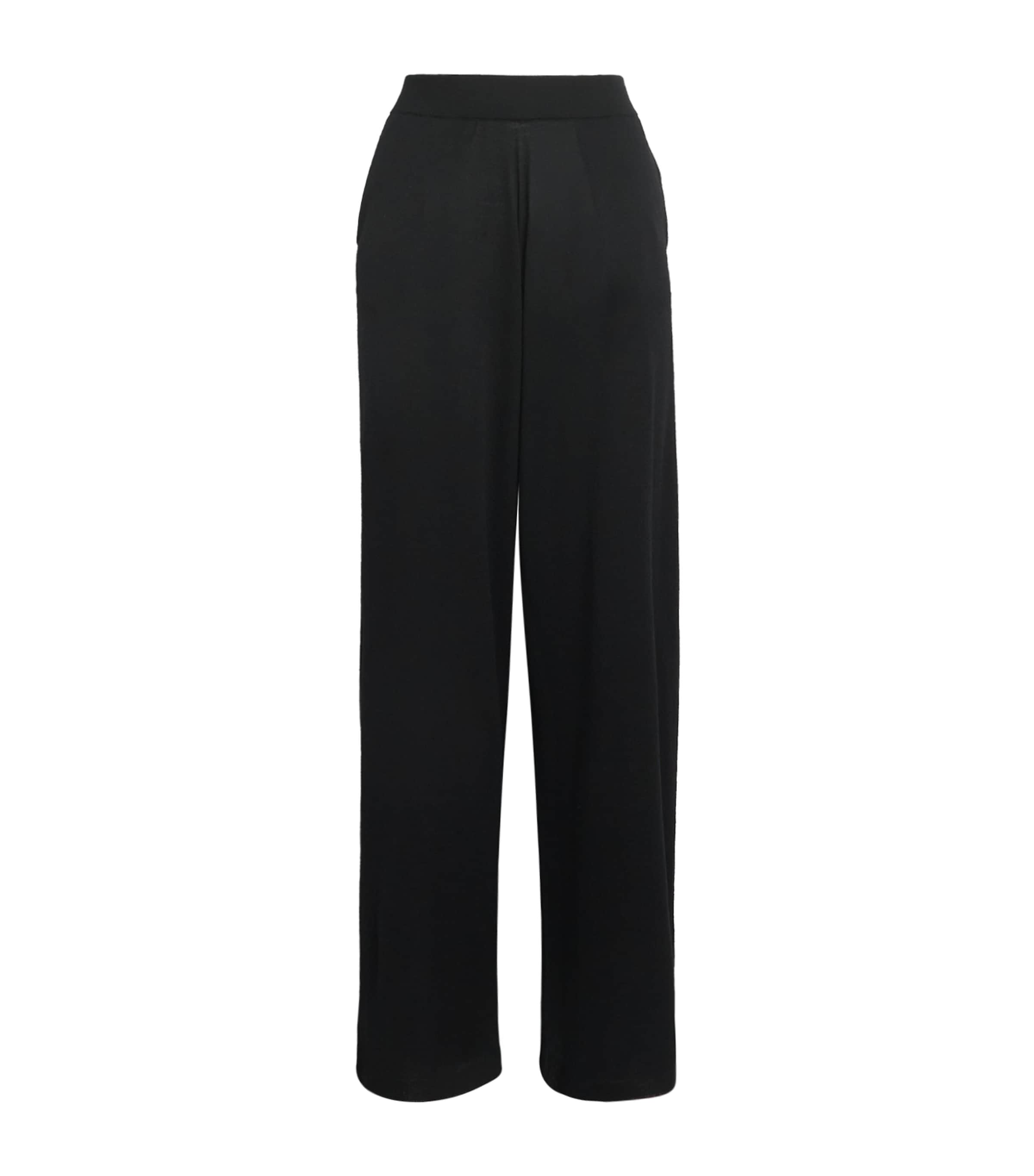 Johnstons Of Elgin Womens Wool Ina Trousers Black Image 1