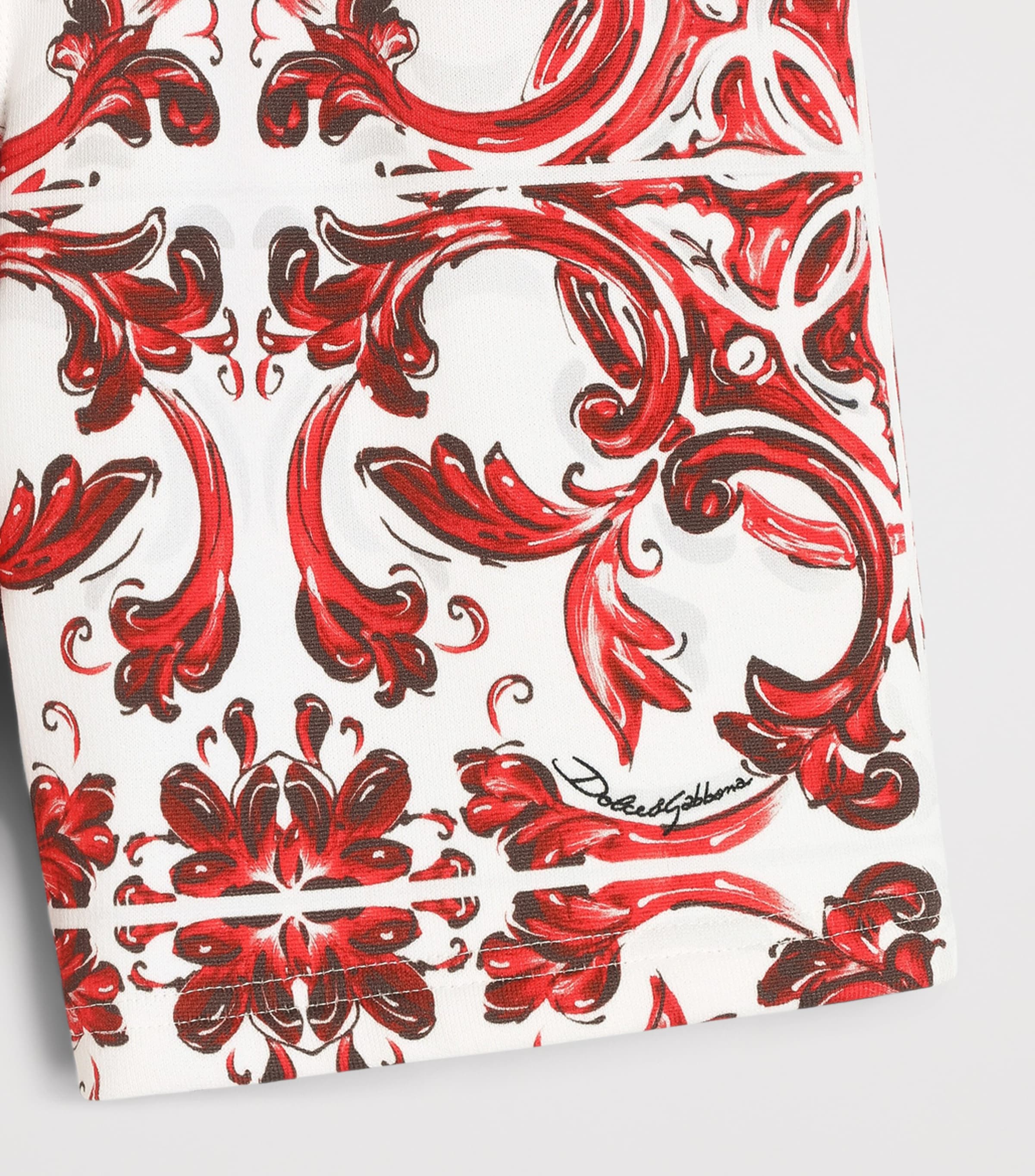 Dolce&Gabbana Kids Majolica Print Shorts (8-14 Years) Maiolica Ru Image 4