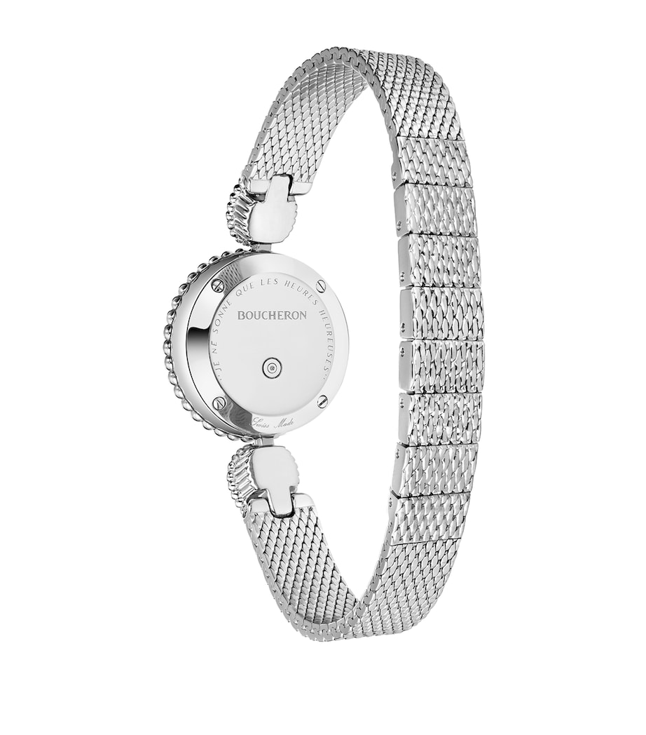 Boucheron Steel and Diamond Serpent Bohème Watch 23mm White Image 3