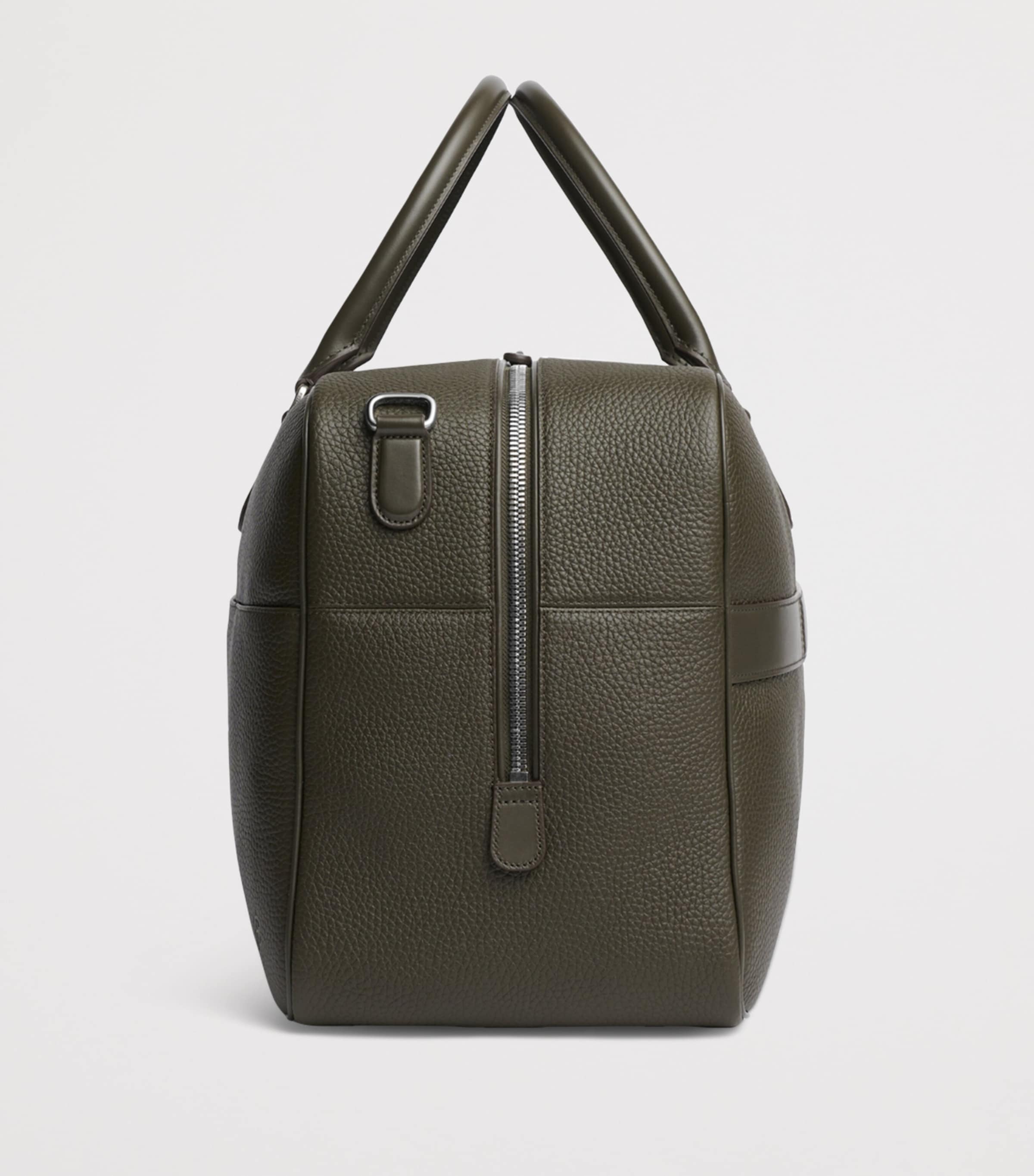 Leather Granville Duffle Bag OLIVE Image 2