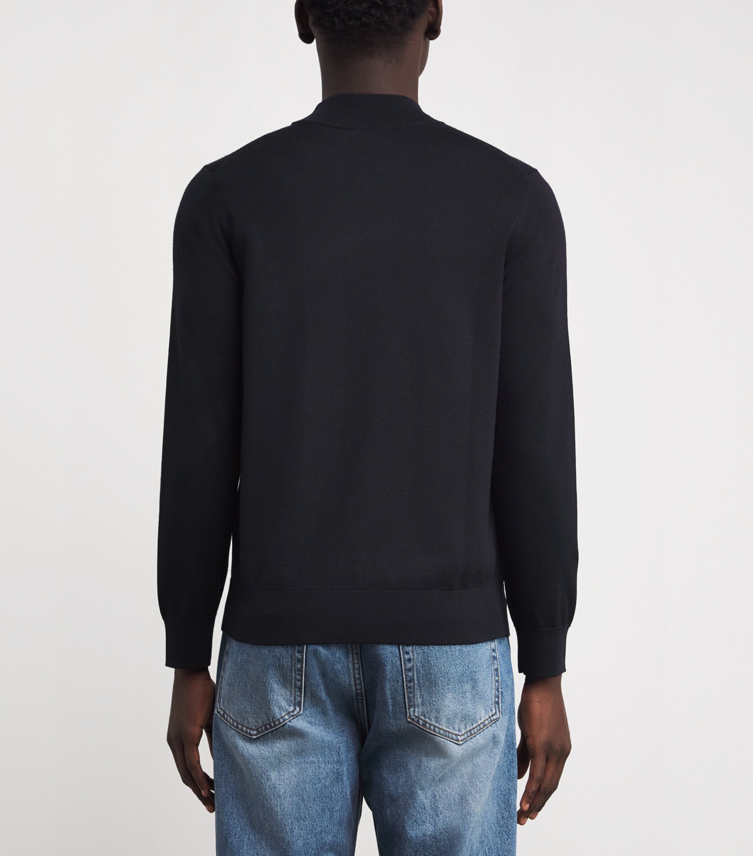 Wool High-Neck Sweater MIDNIGHT BLUE Image 4