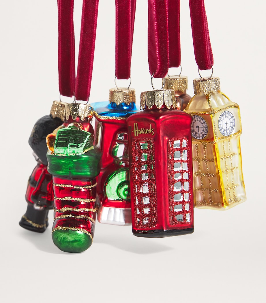 Mini London Tree Decorations (Set of 6) MULTI Image 3