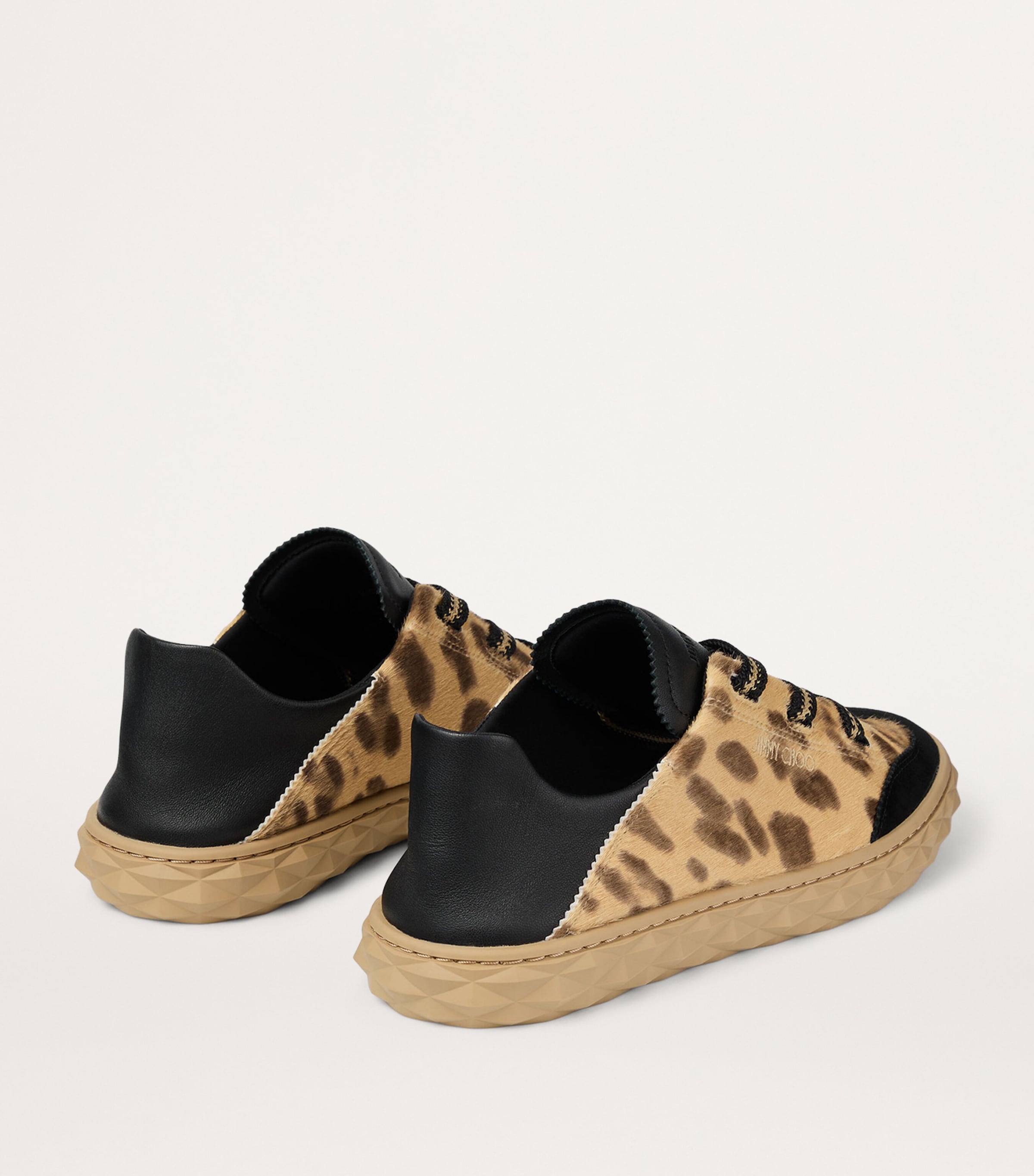 Jimmy Choo Diamond Light Flex Leather Sneakers | Harrods US