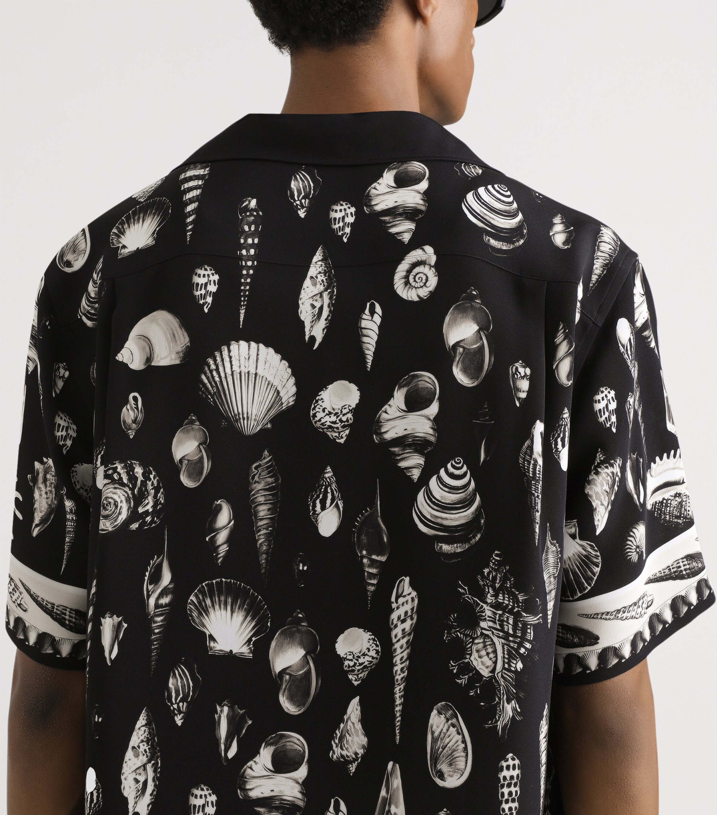 Dolce&Gabbana Mens Silk Seashell Print Shirt Conchigli Image 4