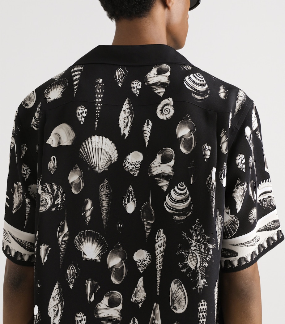 Dolce&Gabbana Mens Silk Seashell Print Shirt Conchigli Image 4