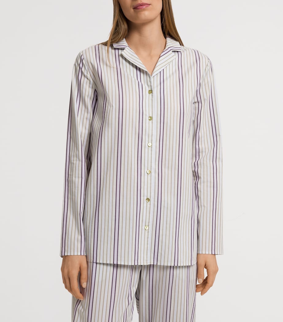 Cotton Stripe Pyjama Shirt BERYL STRIPE Image 3